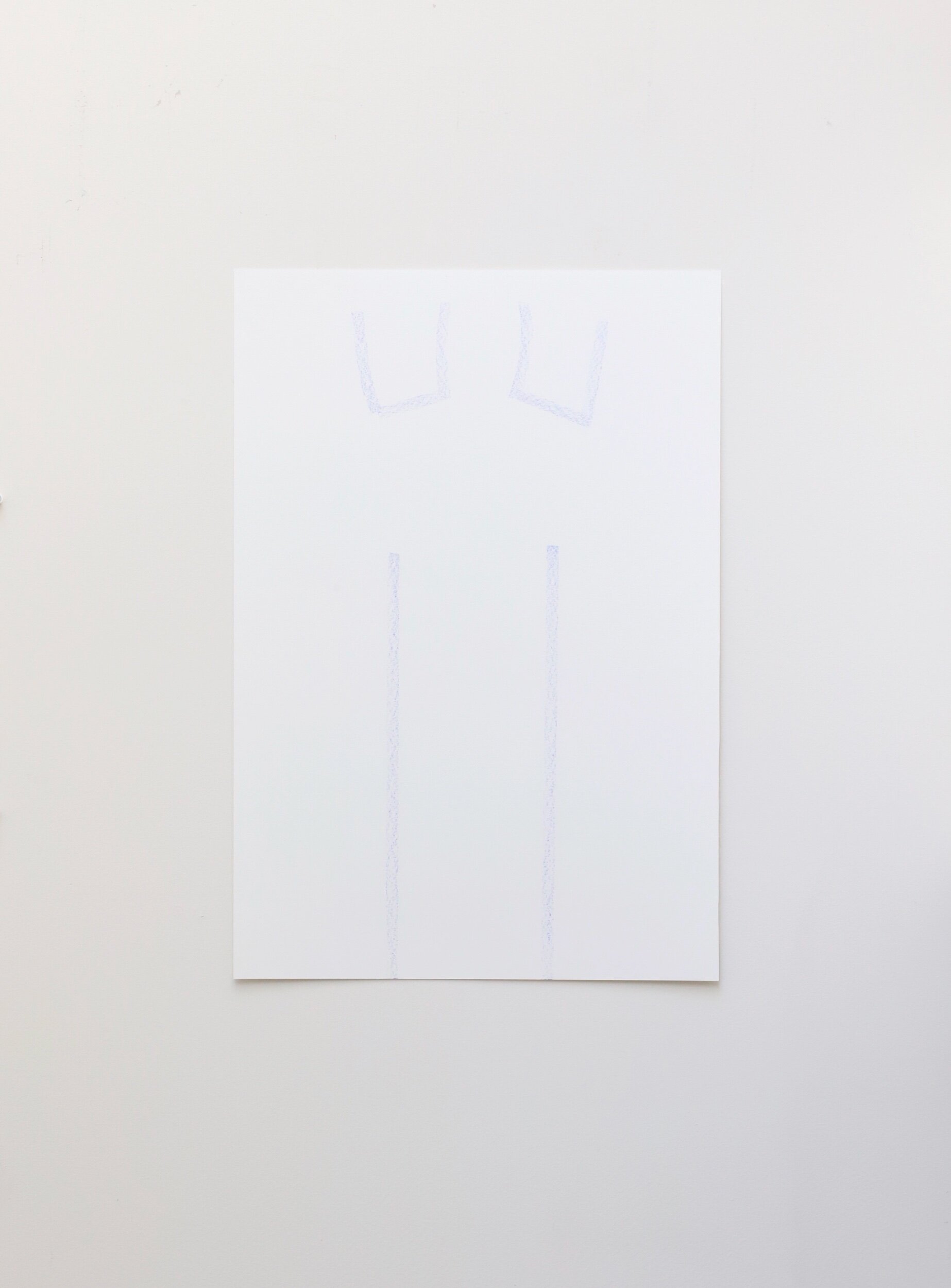 Untitled, crayon on paper, 61x42cm, 2021