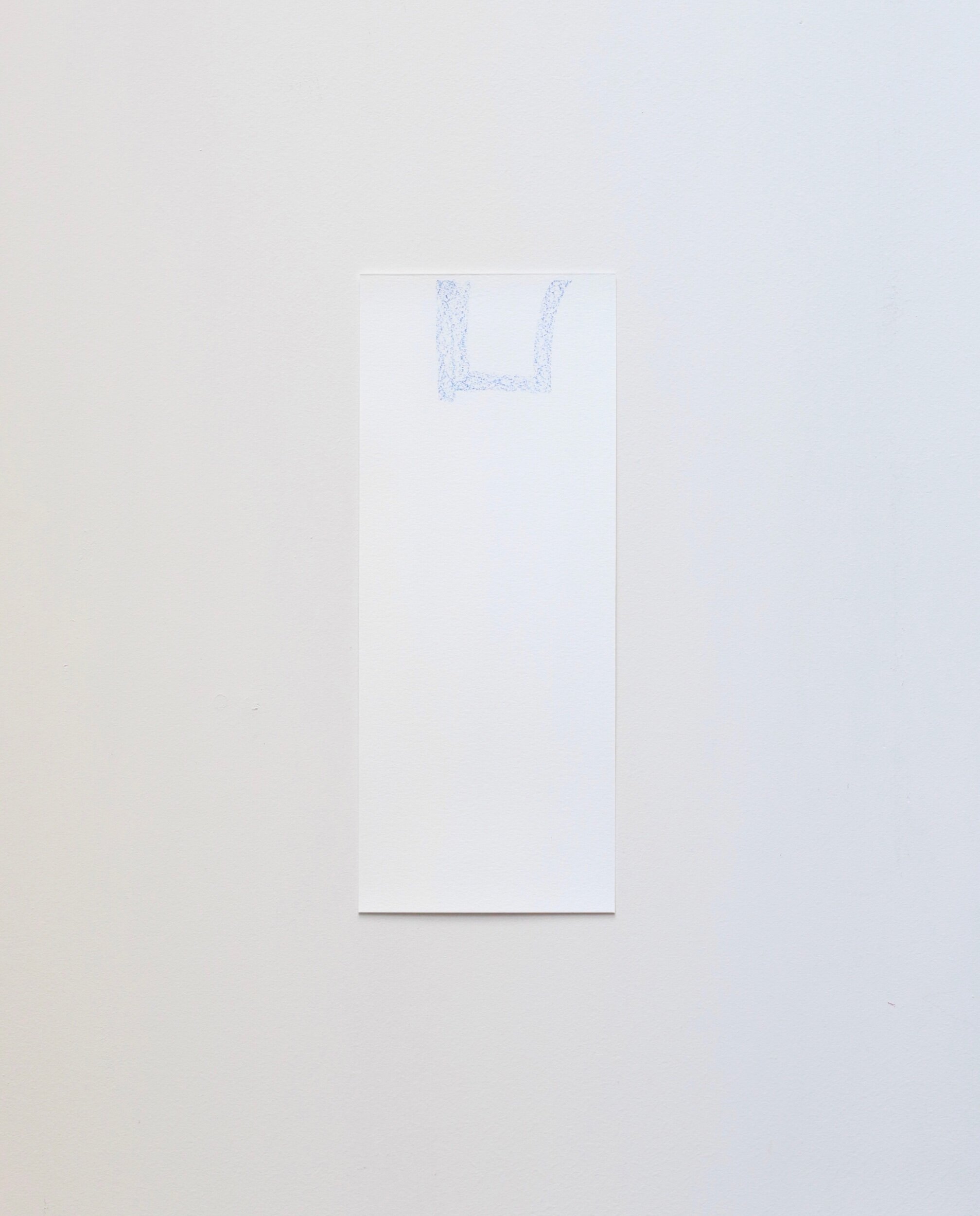 Untitled, crayon on paper, 38x15cm, 2021