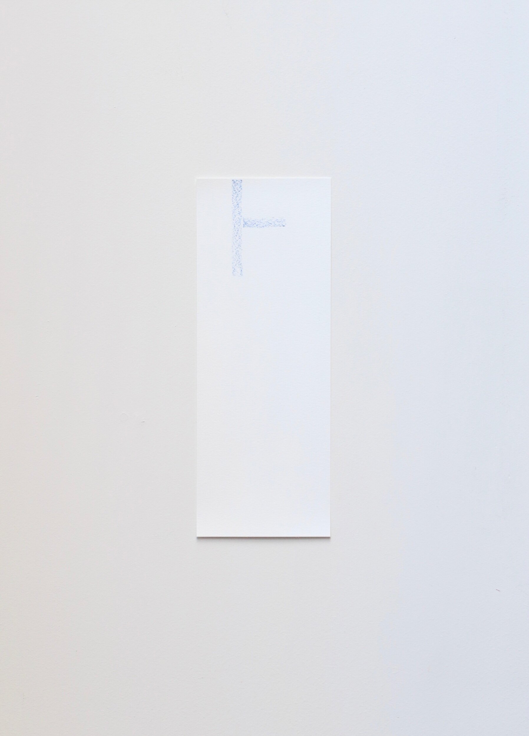Untitled, crayon on paper, 38x14cm, 2021