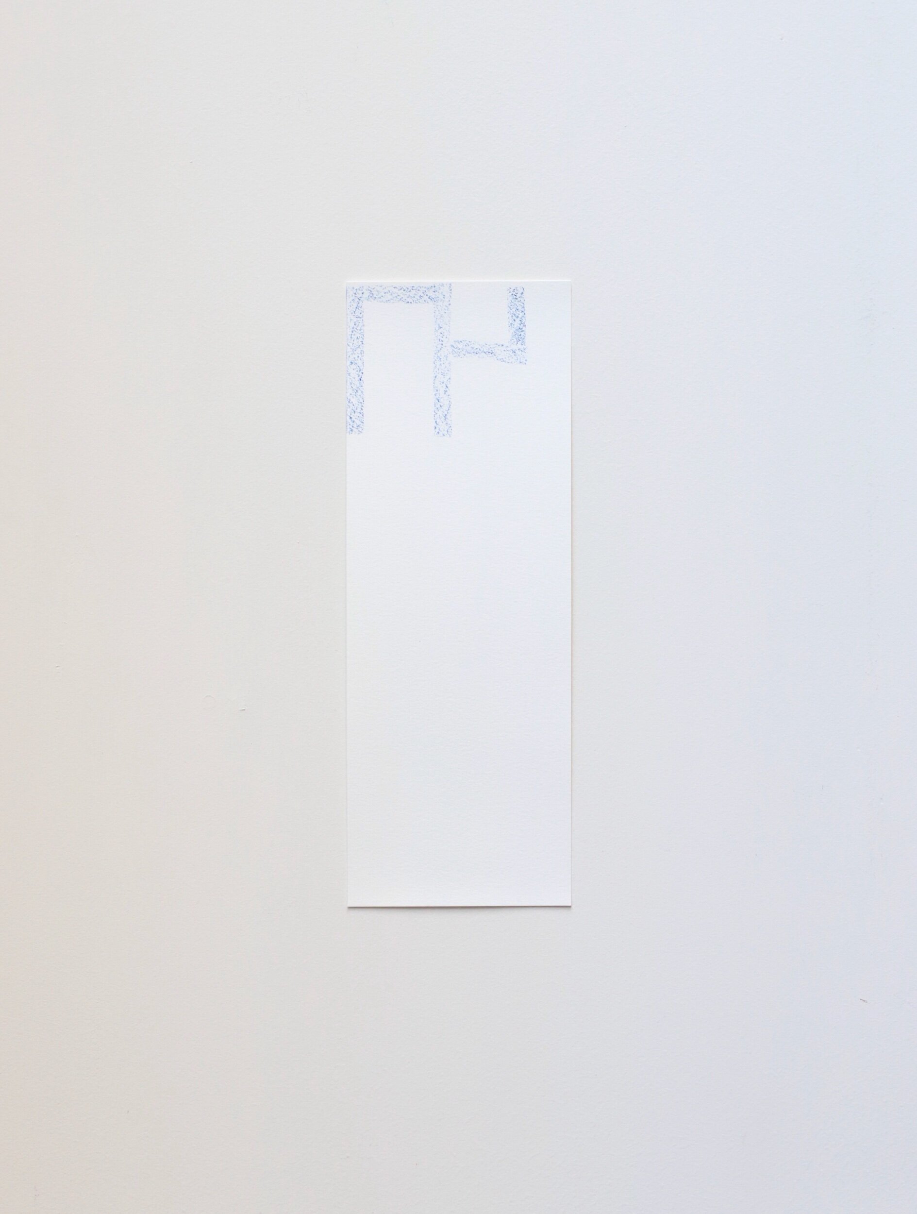 Untitled, crayon on paper, 38x14cm, 2021