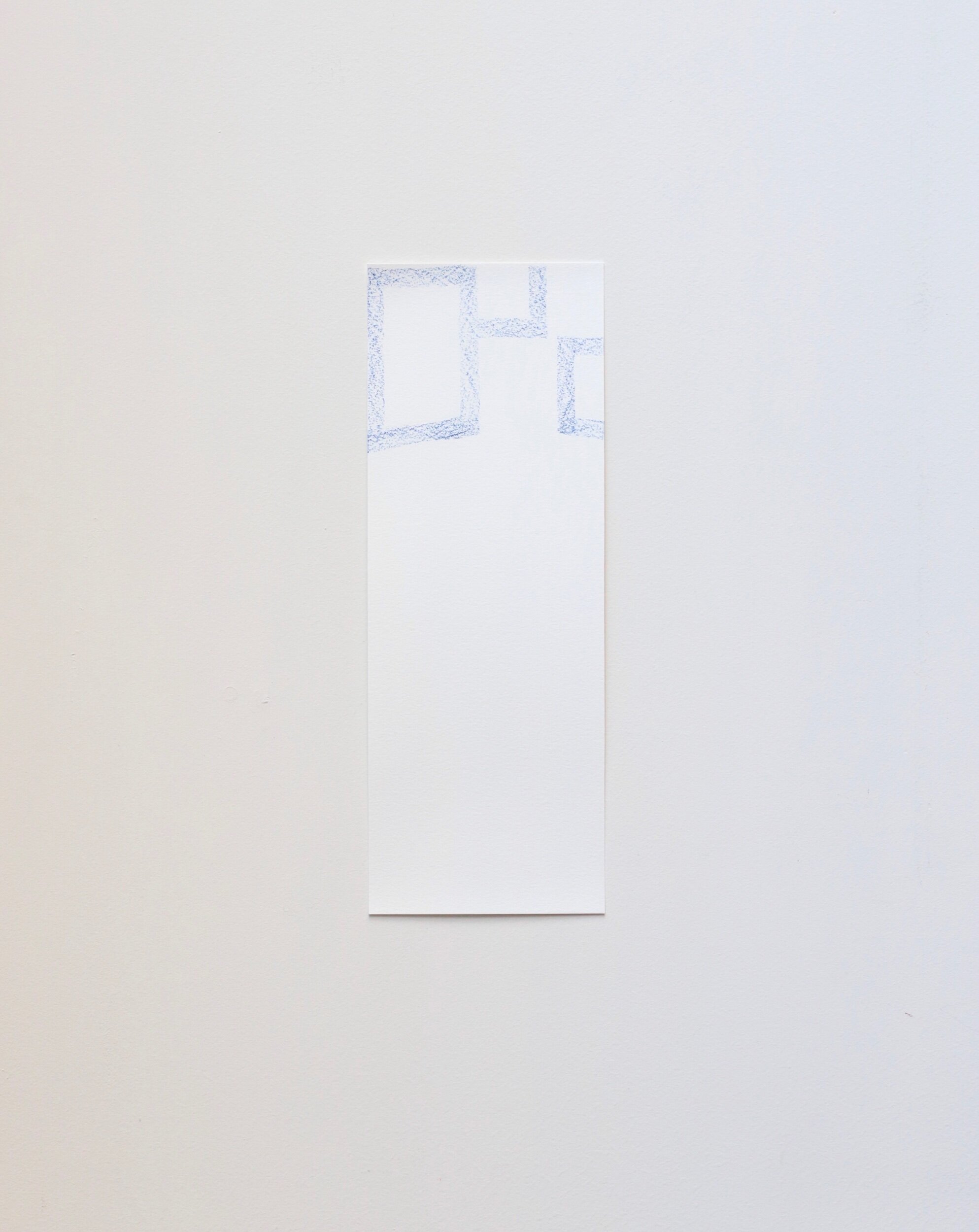 Untitled, crayon on paper, 38x14cm, 2021