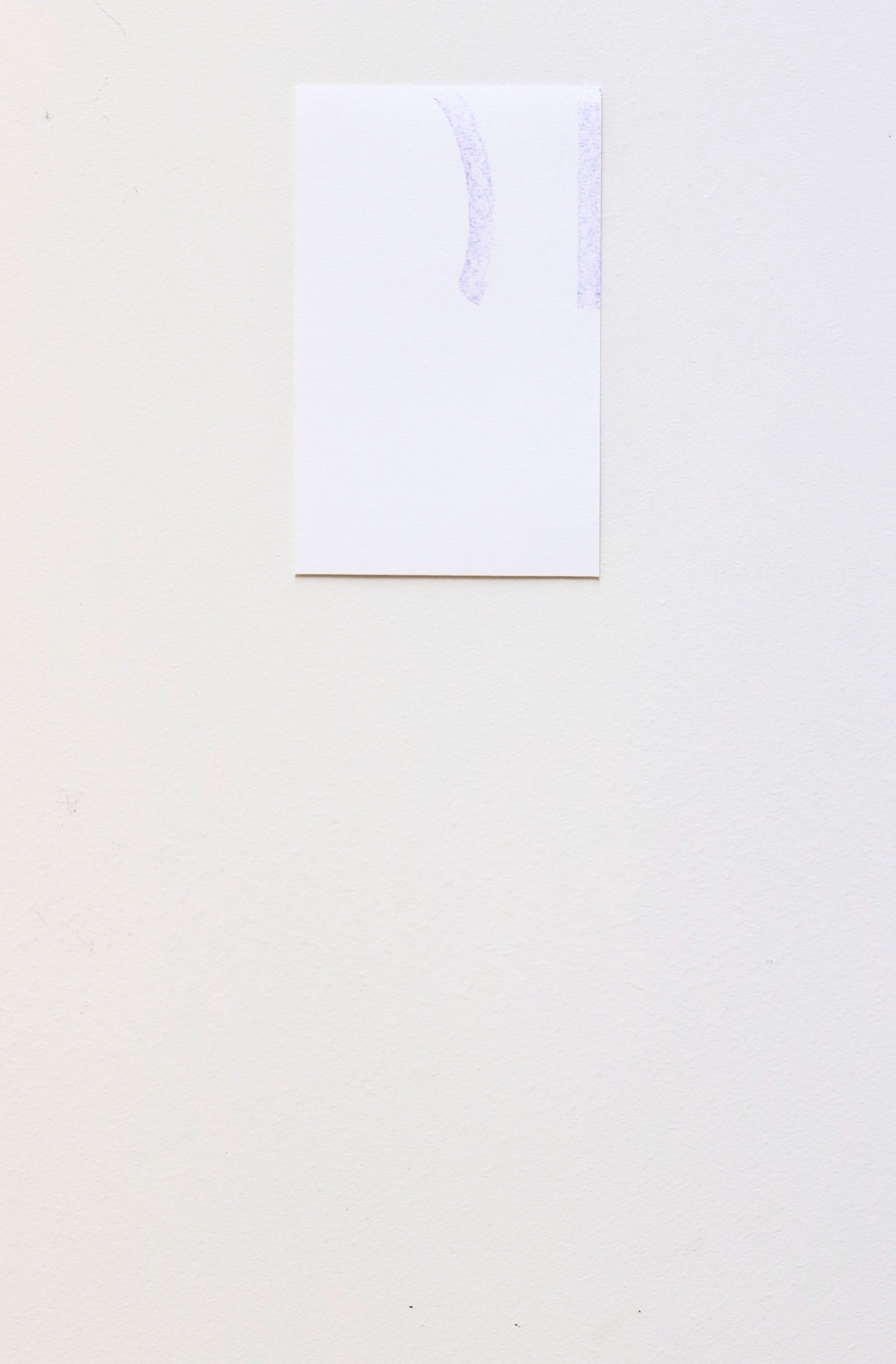 Untitled, crayon on paper, 17x11cm, 2022