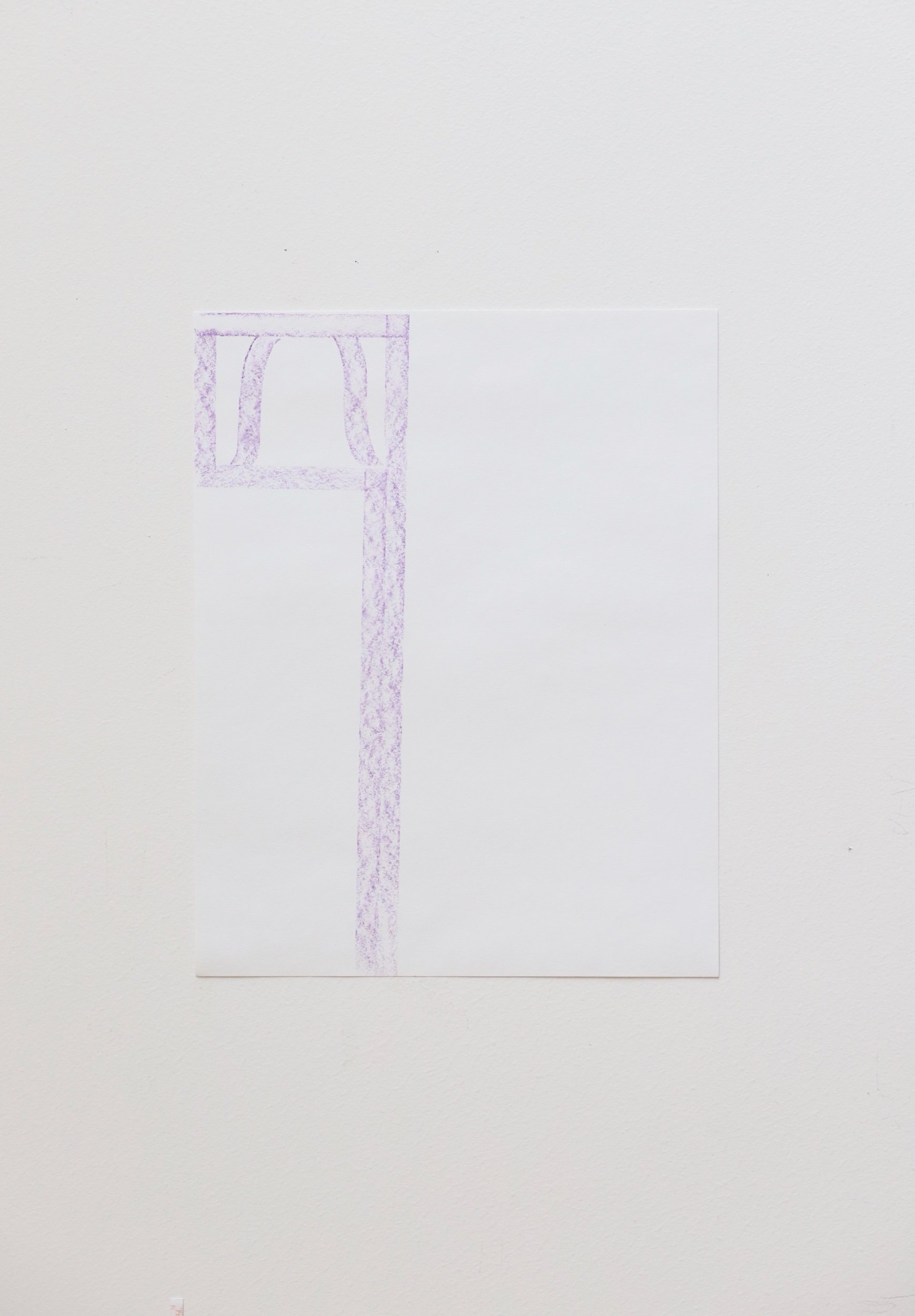 Untitled, crayon on paper, 35x28cm, 2022