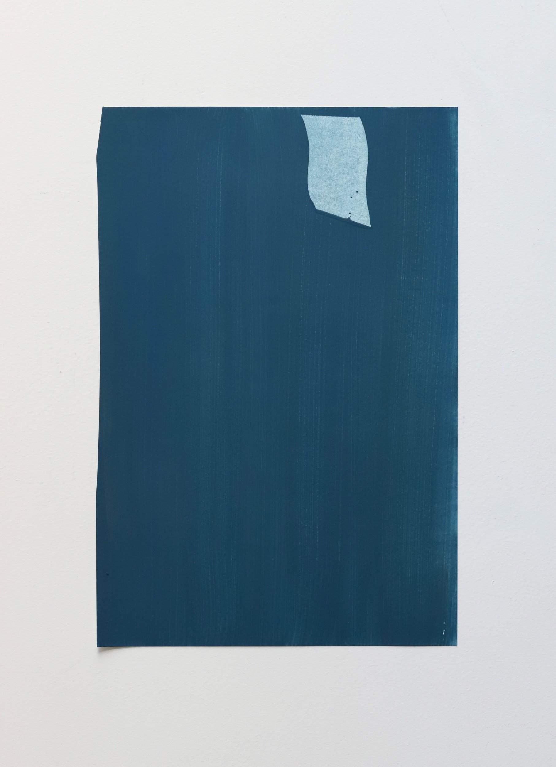 He was Born, vinyl and acrylic on paper, 46x30cm, 2022