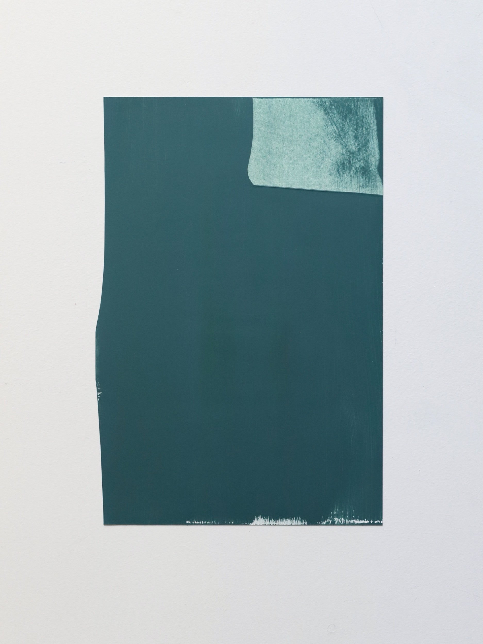 He was, vinyl and acrylic on paper, 46x30cm, 2022