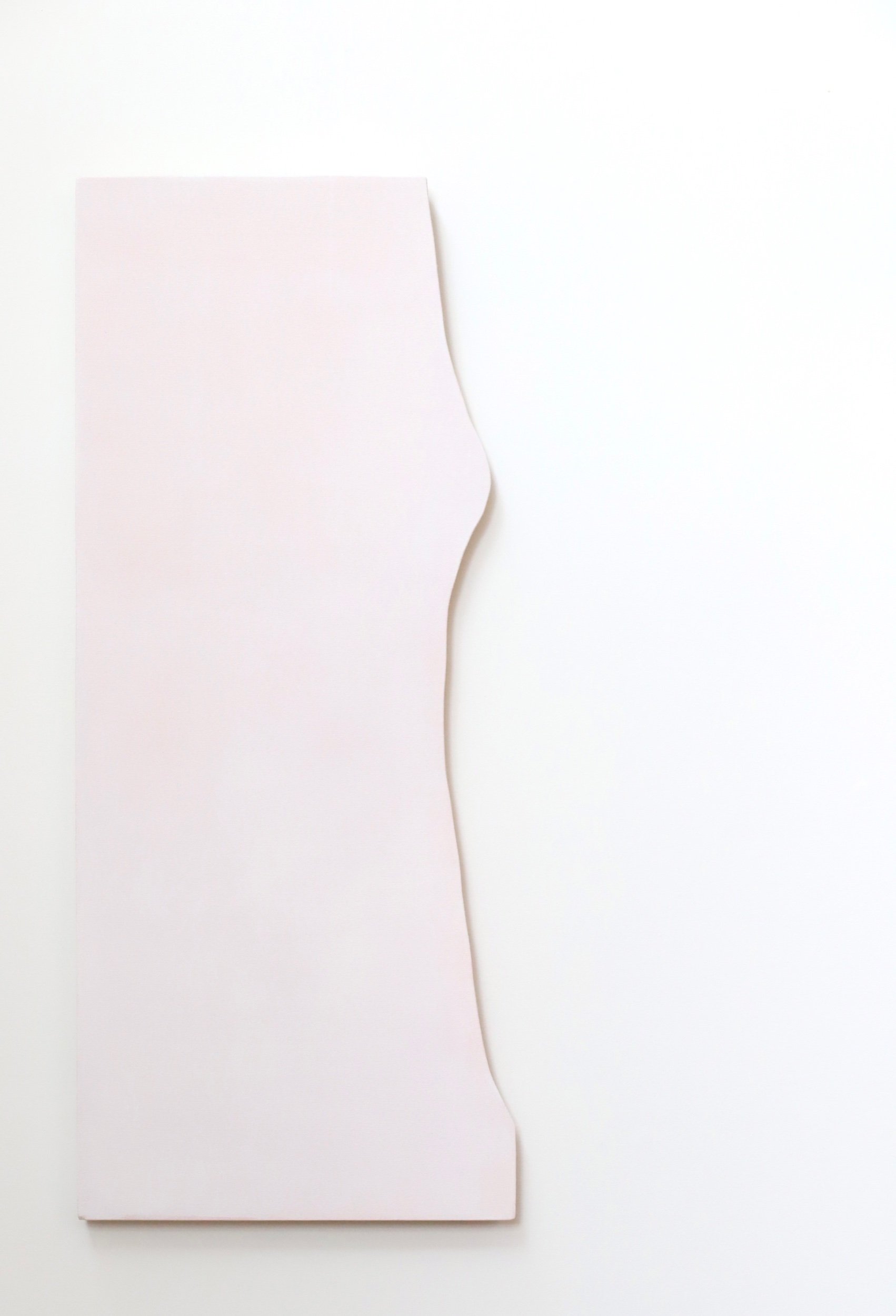  Painting and Body, gesso and pigment on canvas, 121x48cm, 2024 