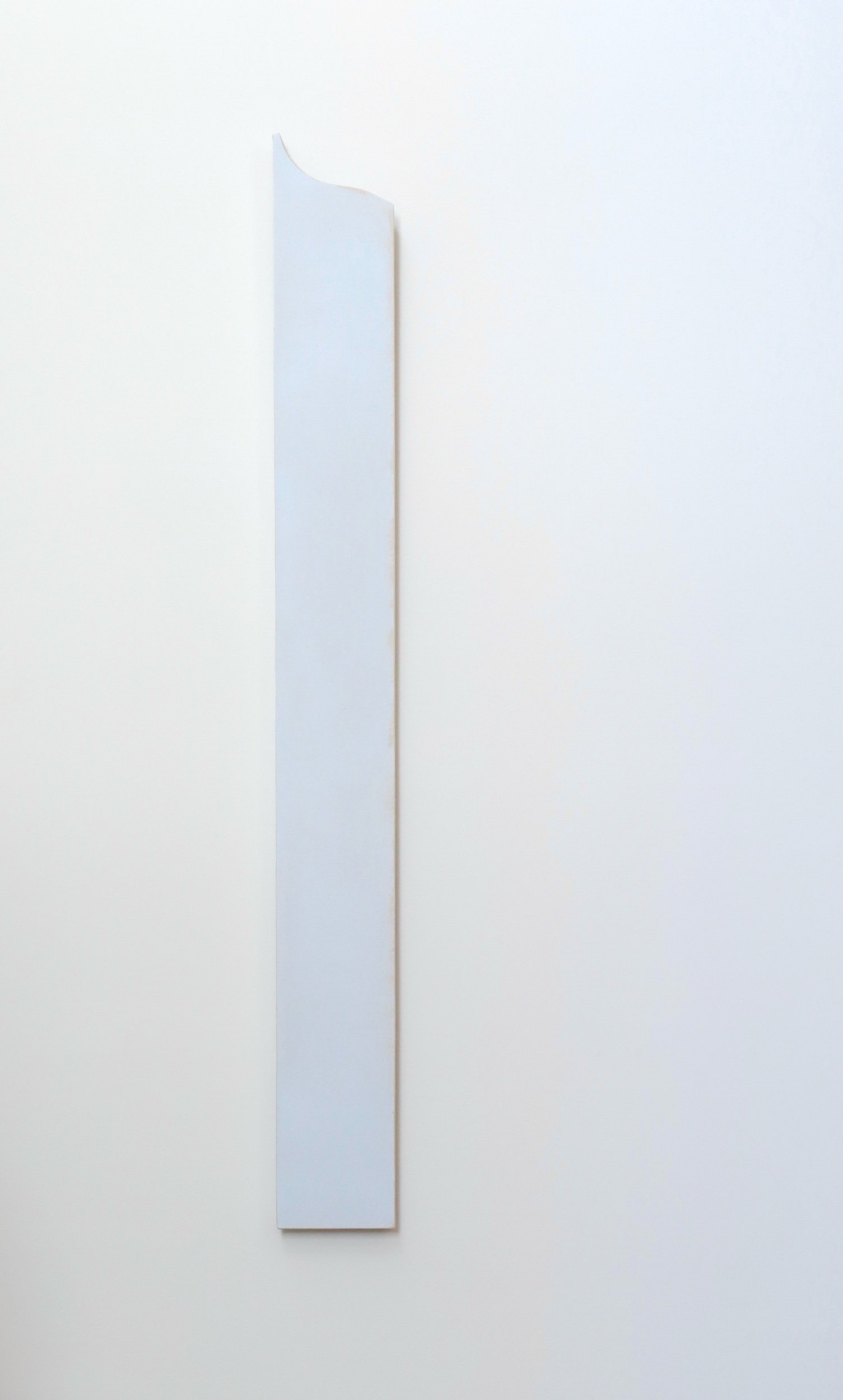  Person who is Looking Down, gesso and pigment on canvas, 150x16cm, 2024 