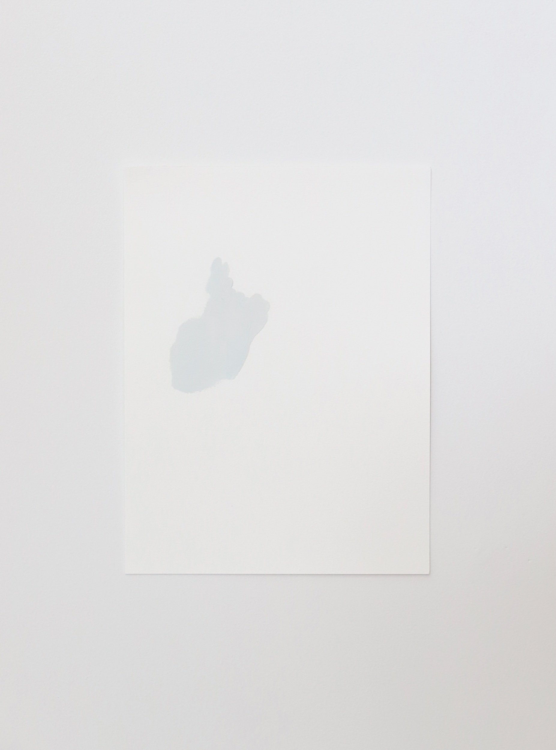 Figure and Form, gesso and acrylic on paper, 31x23cm, 2024