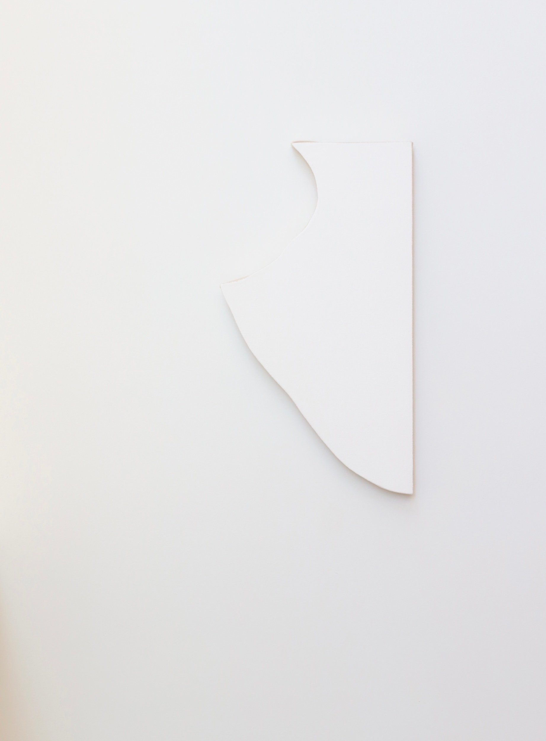 Person, gesso on canvas, 61x33cm, 2025