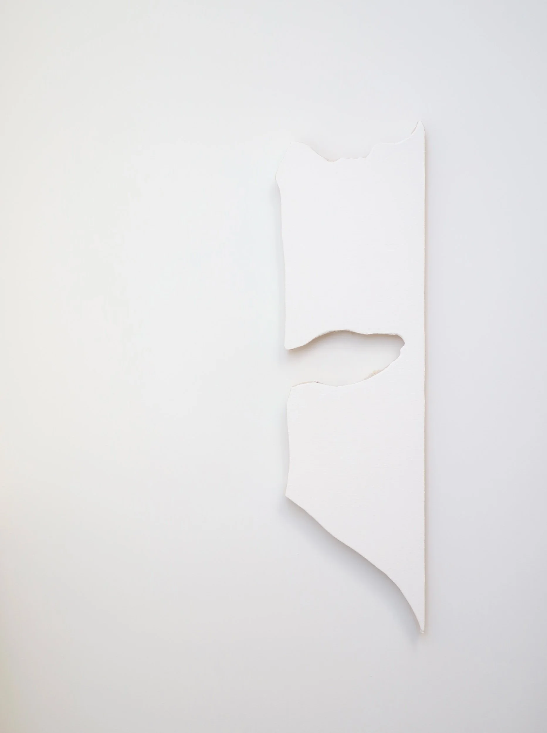  Untitled, gesso on canvas, 95x28cm, 2025 