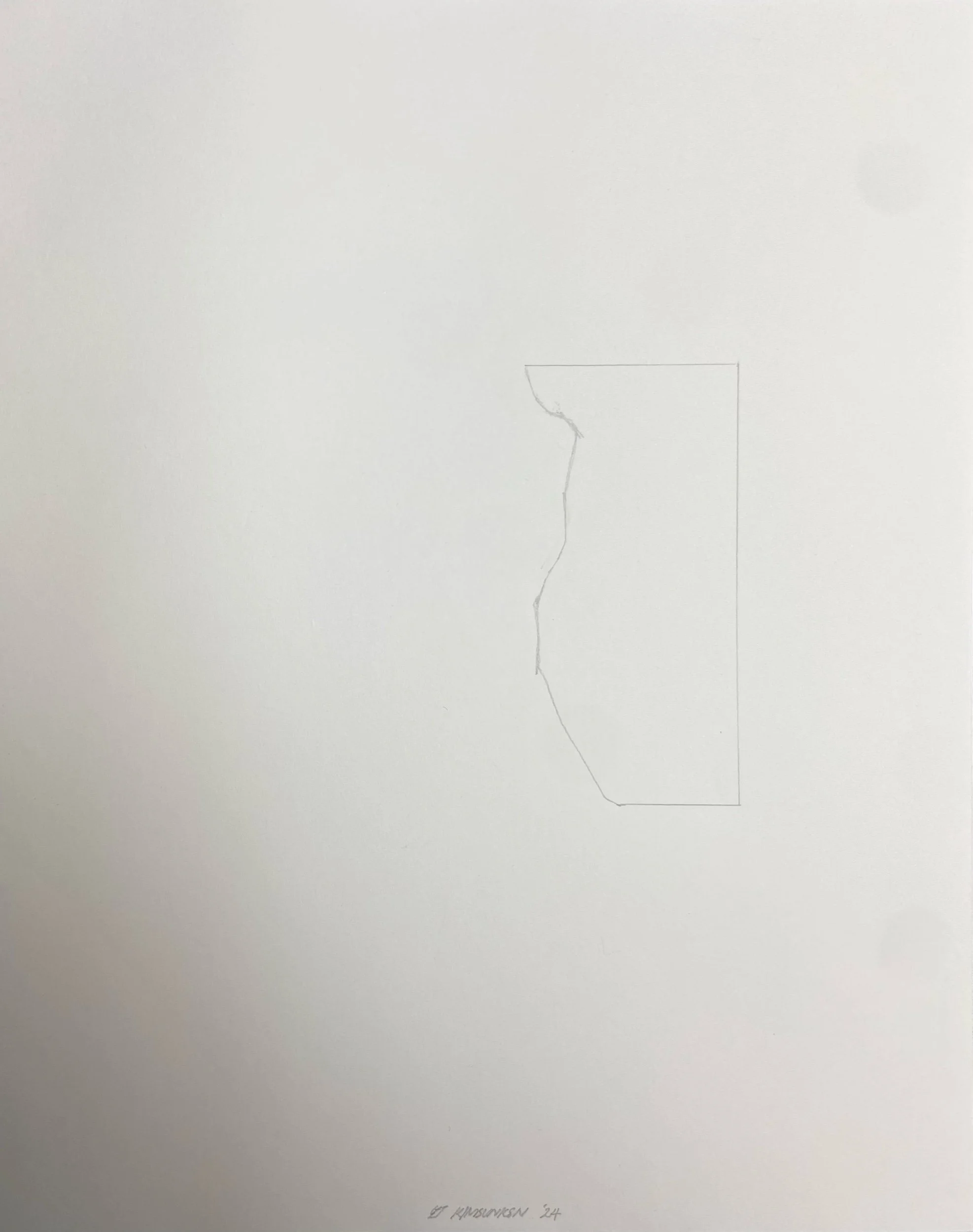  Untitled, pencil on paper, 36x28cm, 2024 