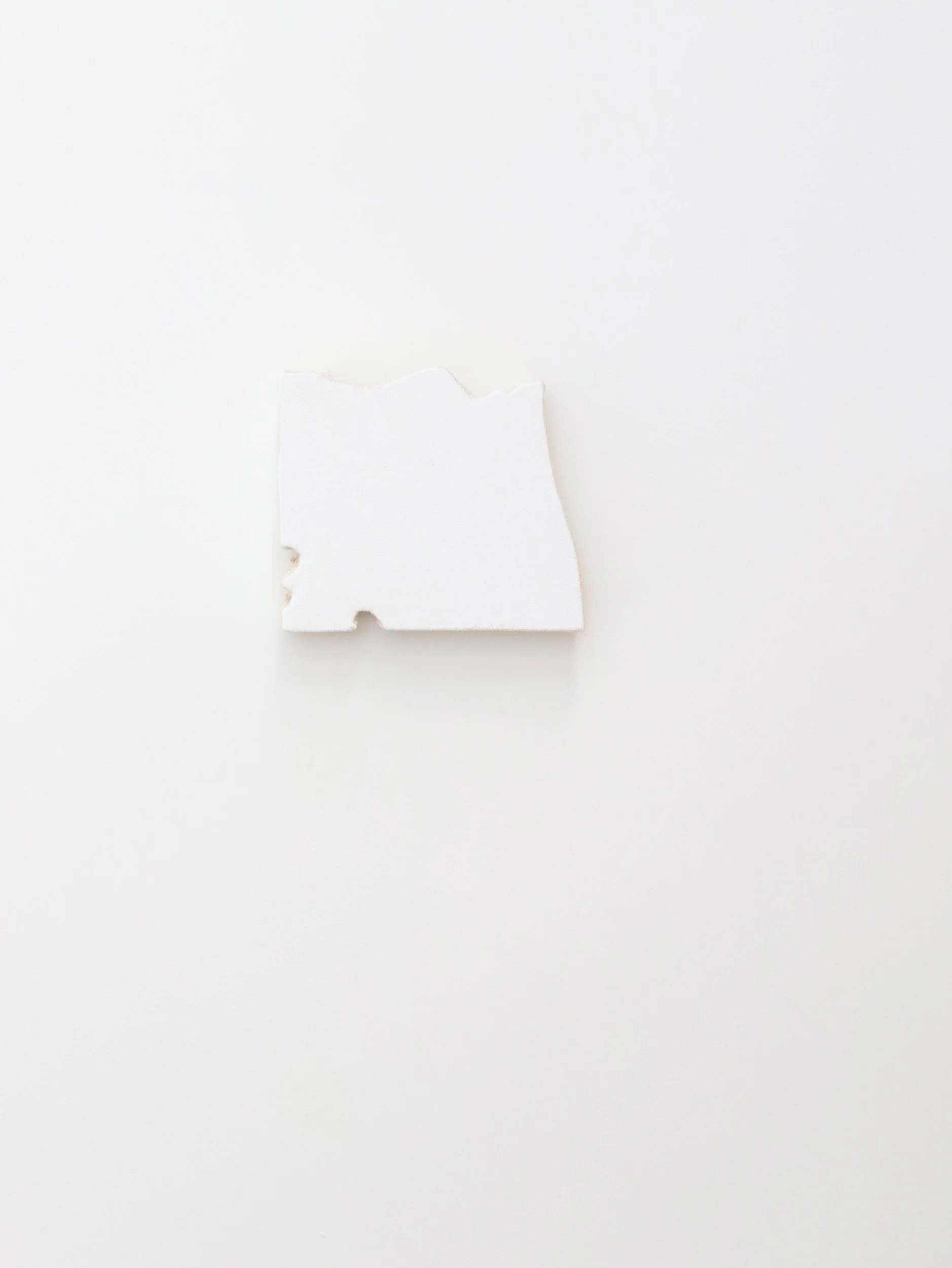  Untitled, gesso on canvas, 16x19cm, 2026 