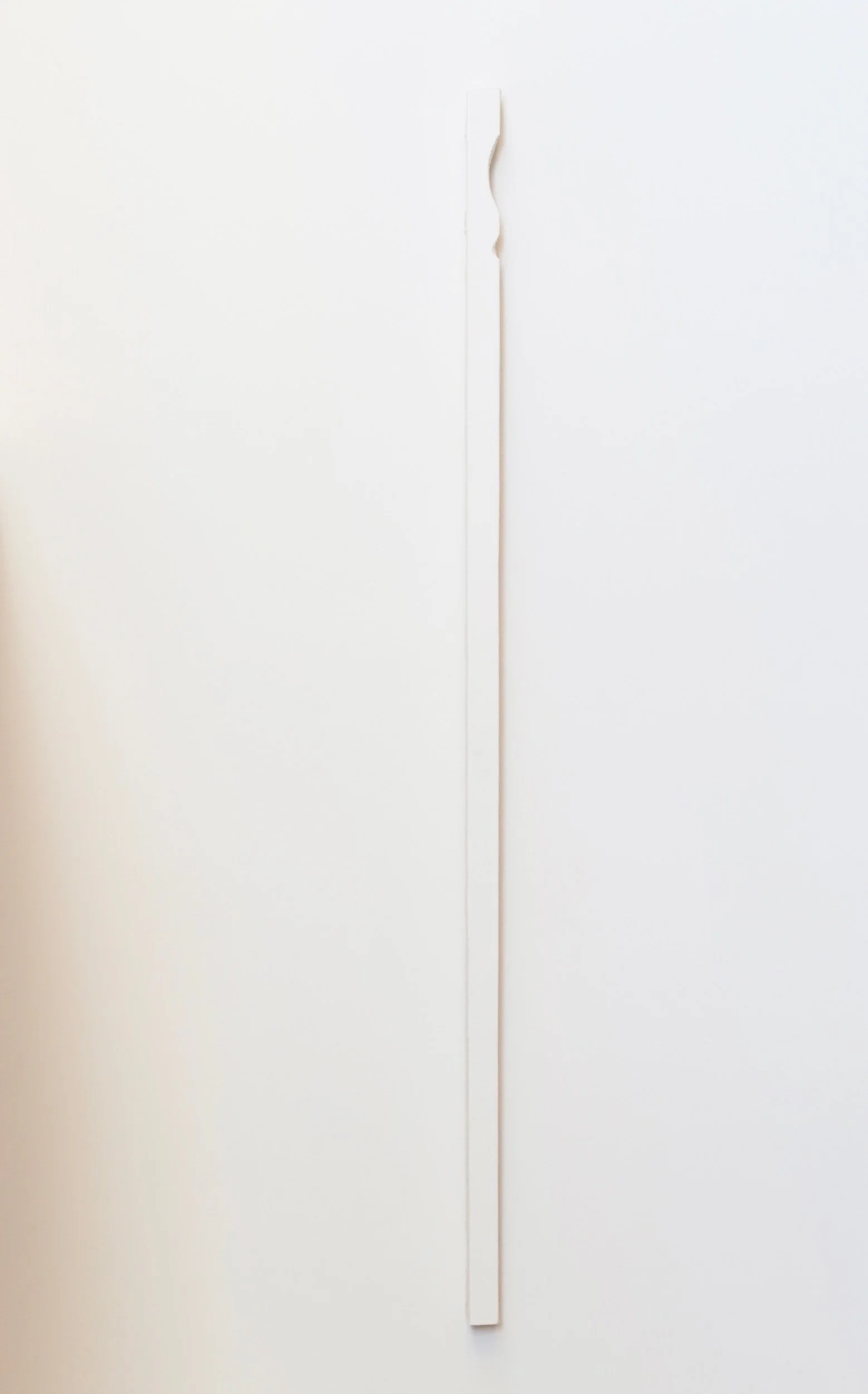  Untitled, gesso on canvas, 159x4cm, 2026 