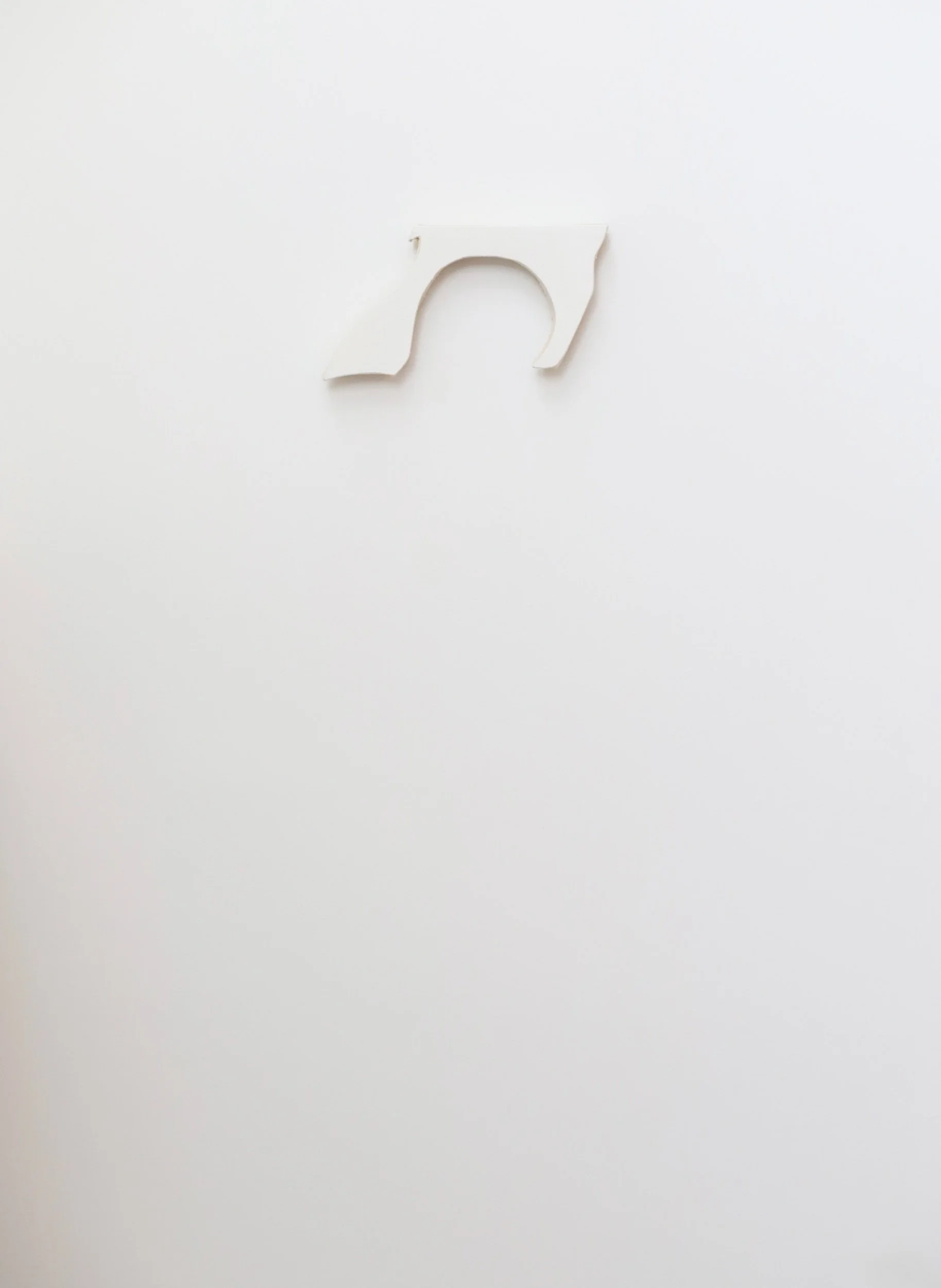  Untitled, gesso on canvas, 19x36cm, 2026 