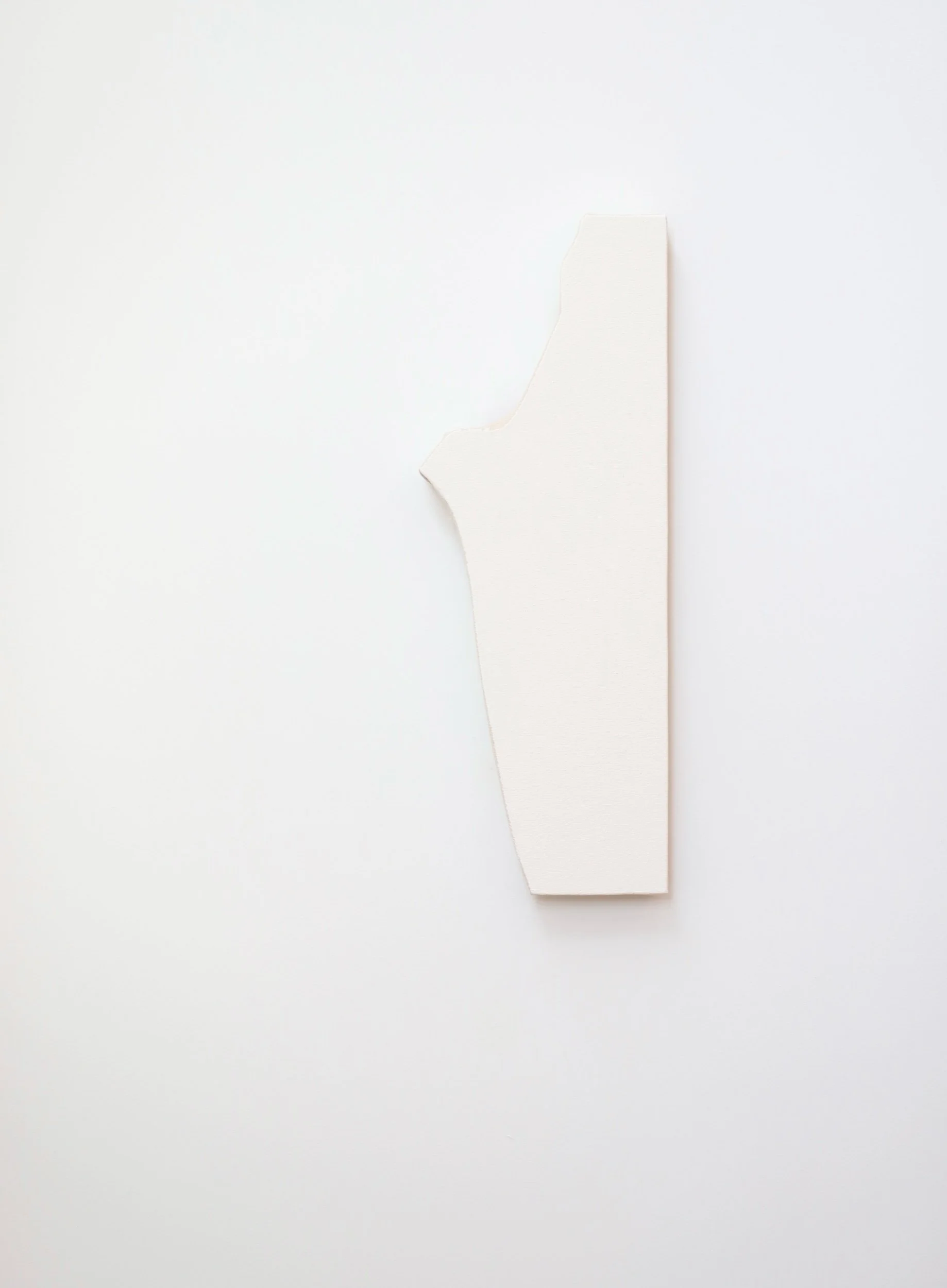  Untitled, gesso on canvas, 56x20cm, 2026 