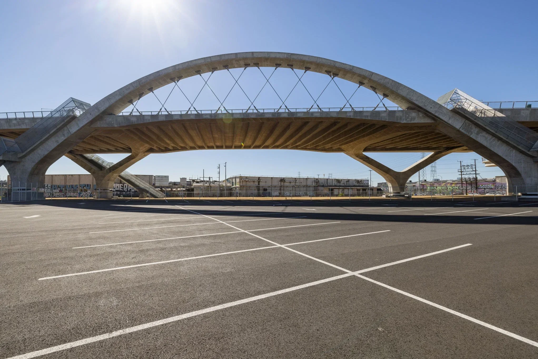  BOYLE HEIGHTS LOT FOR PARKING AND FILMING #5: Boyle Heights  Boyle Heights studio complex lot with viaduct views, ideal for parking, basecamp, filming, commercials, and photo shoots.