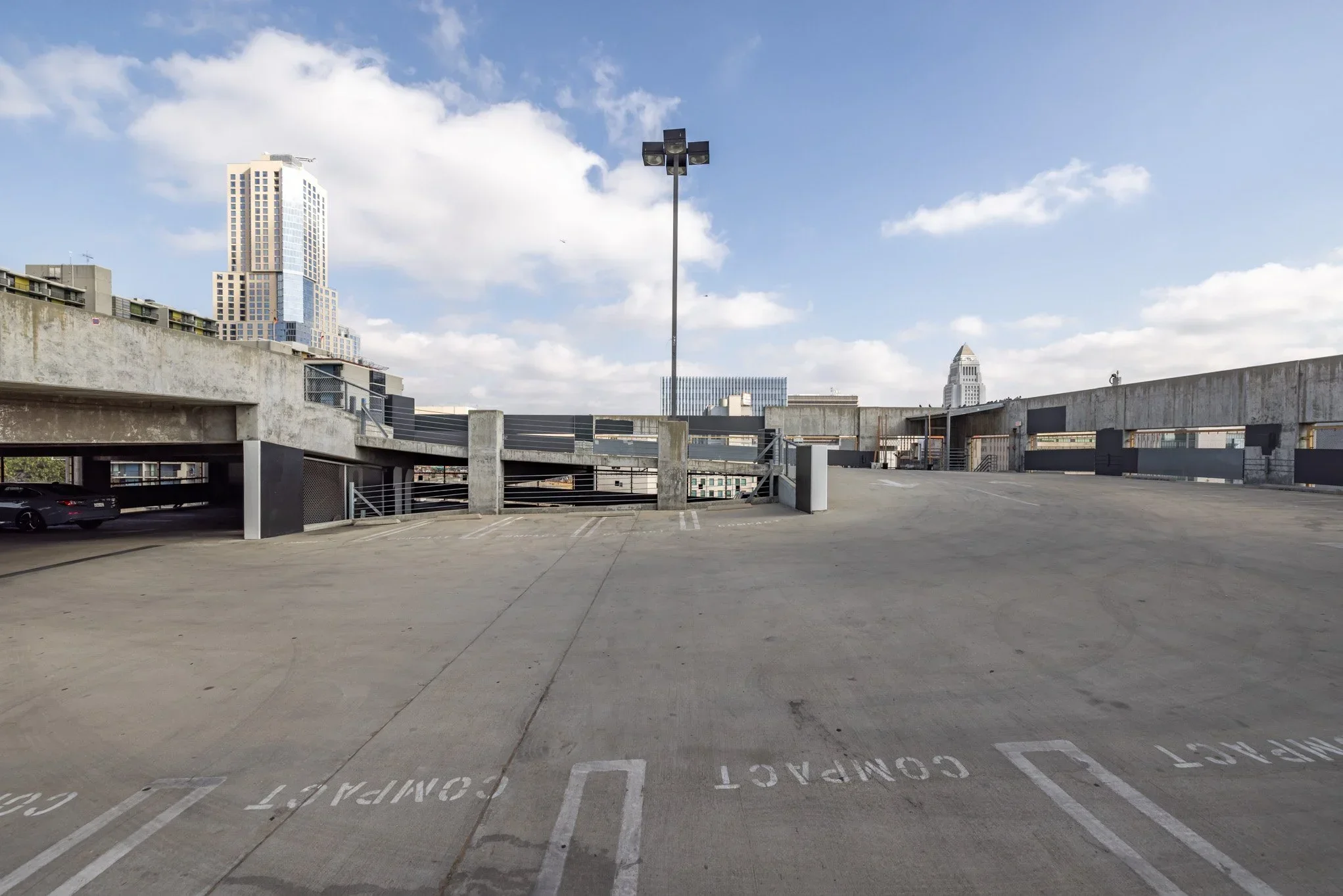  DTLA SKYLINE STRUCTURE FOR PARKING AND FILMING: Downtown LA  Downtown LA parking structure with skyline views, ideal for parking, filming, commercials, car shoots, and photo shoots.