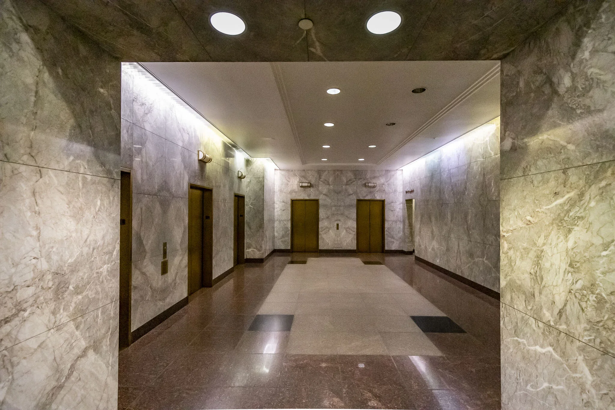  VACANT SKYSCRAPER FOR FILMING #1: DTLA  DTLA marble-lobby skyscraper, ideal for brand activations, product launches, and corporate events, with parking.