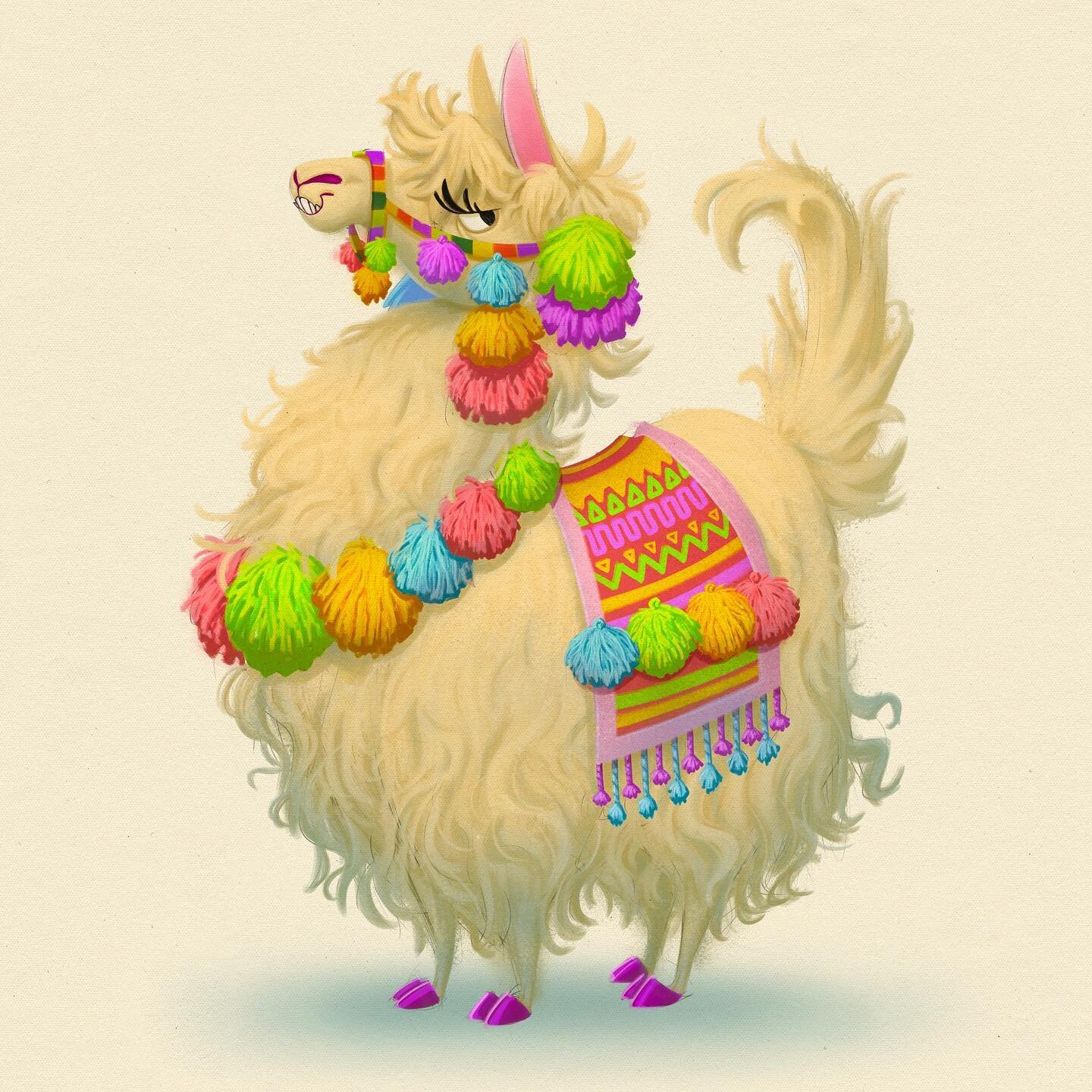 Please enjoy this glorious fluffy boy. His name is Gustavo. 

#digitalart #illustration #photoshop #characterdesign #concept #sketch #animation #cute #llama