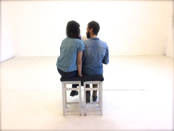 Sasha Amaya and Murillo Basso perform The Task of the Translator, a performance of book-object “The Nick of Time” by M.T.C. Shafer, after Anne Carson’s Antigonick , after Sophocles’s Antigone. 3AM event, Berlin, 2017.