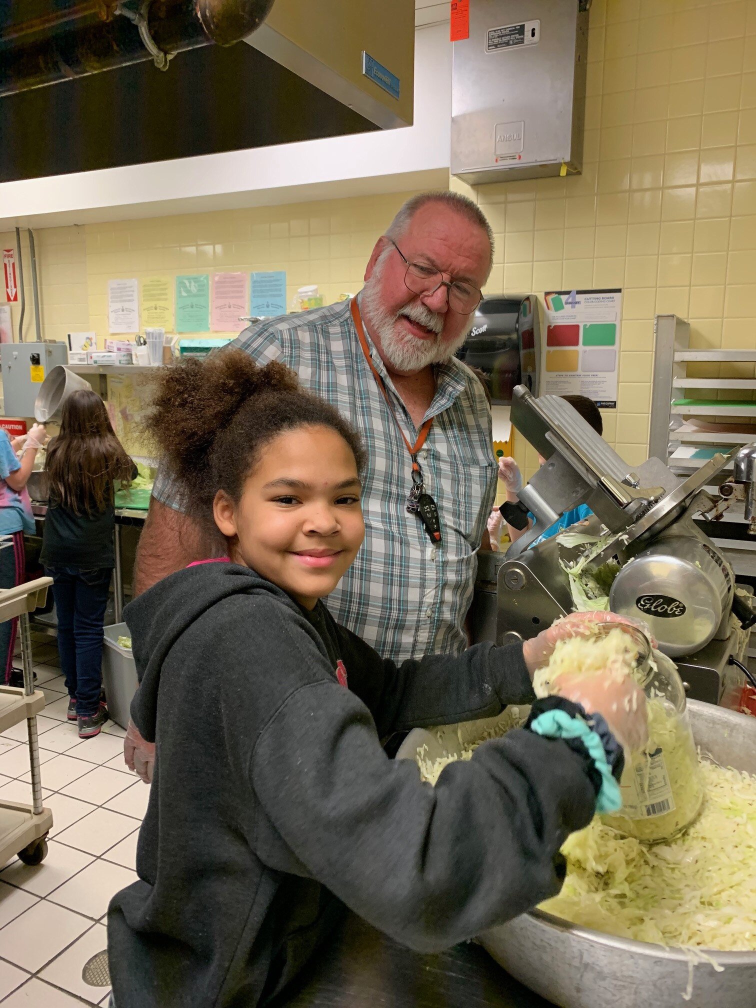 Team Sauerkraut!  Todd Fowler's Sous Chef at Bloomfield CSD