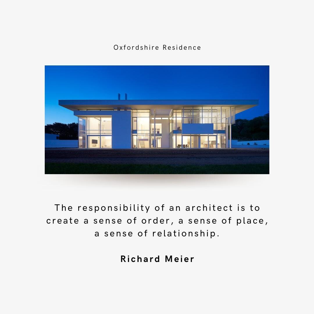 &quot;The responsibility of an architect is to create a sense of order, a sense of place, a sense of relationship.&quot;

Richard Meier

#resurrectskin #ebs #dfwarchitect #dallas #architecture #interiordesign #dfw #fortworth #moderndesign #modernarch