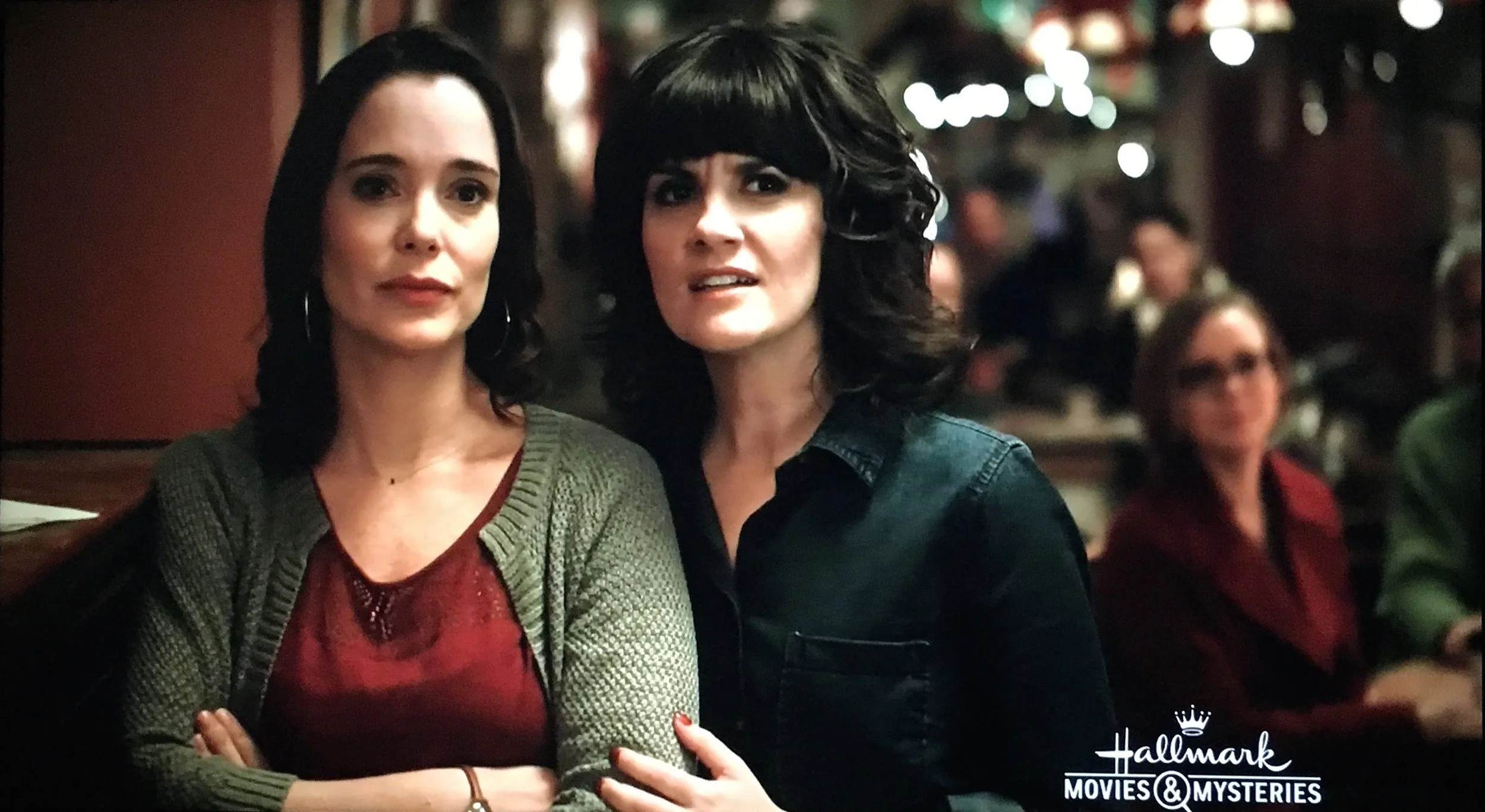 Marguerite Moreau and Sara Marsh in Love Always, Santa (Hallmark Movies & Mysteries)