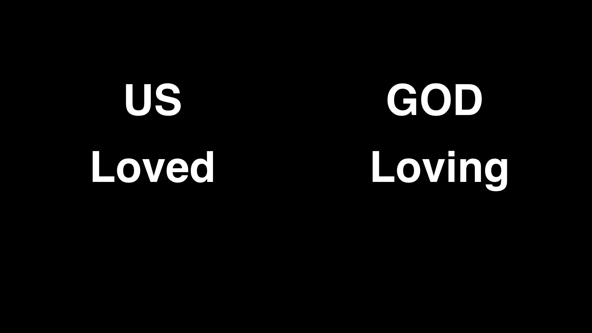 And God created us to have relationship with Him. So God is loving and we are loved. This is how it was in the beginning. God loved us and we loved God.