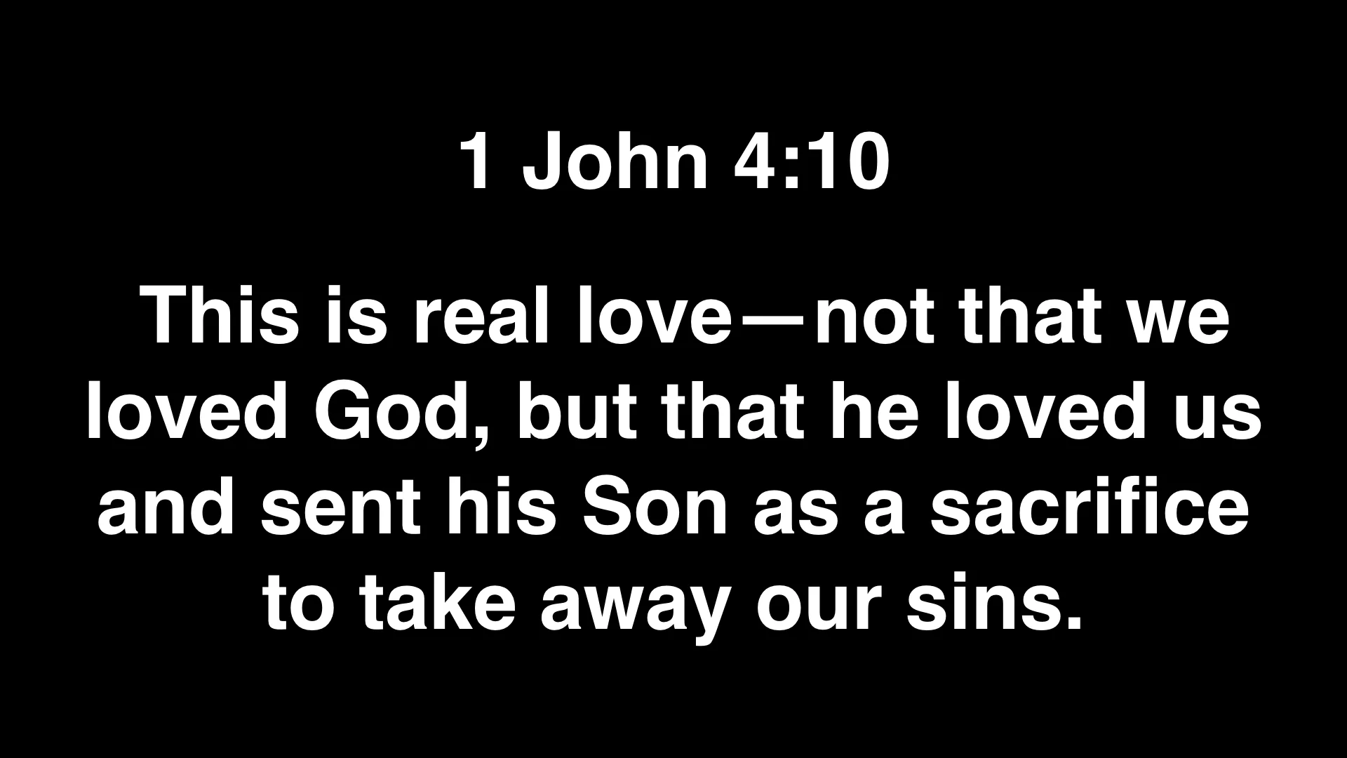 And do the same with this one. Though we deserve to die because of our sin, Jesus died on the cross for our sin. He died in our place so we could receive God's forgiveness and love.