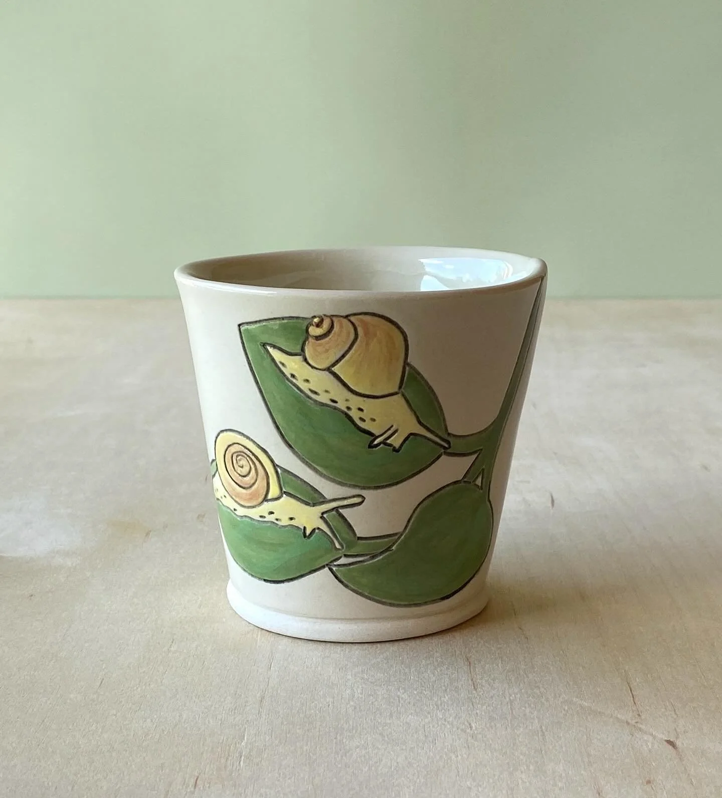 More snail juice cups coming to you @craftybastards next weekend! 
.
.
.
.
.
.
.
#slabpottery #handmade #handmadepottery #inspiredbynature #snail #ceramicsofinstagram #potterylove