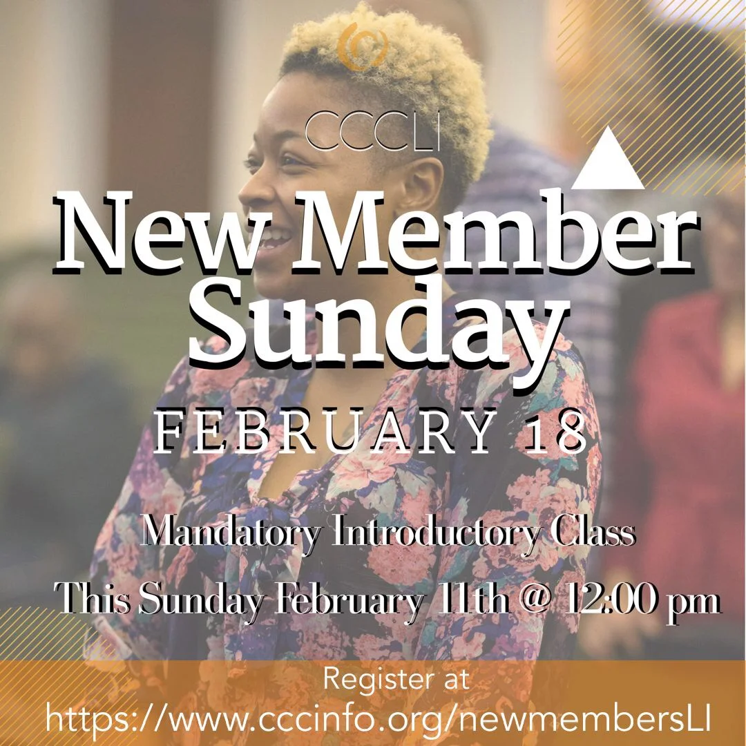 New Members Sunday - CCC Long Island Campus