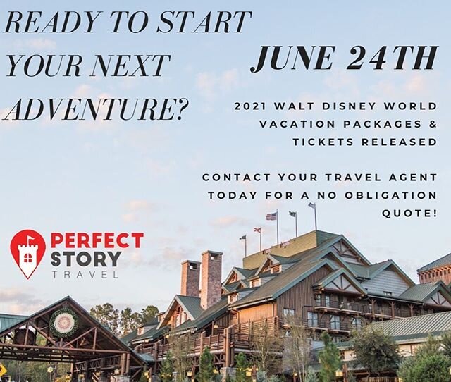 2021 Walt Disney World packages open for booking tomorrow! I&rsquo;d love to be the agent in your corner, fighting for you! Email me for a quote or visit perfectstorytravel.com/mackenzie to submit a quote request.