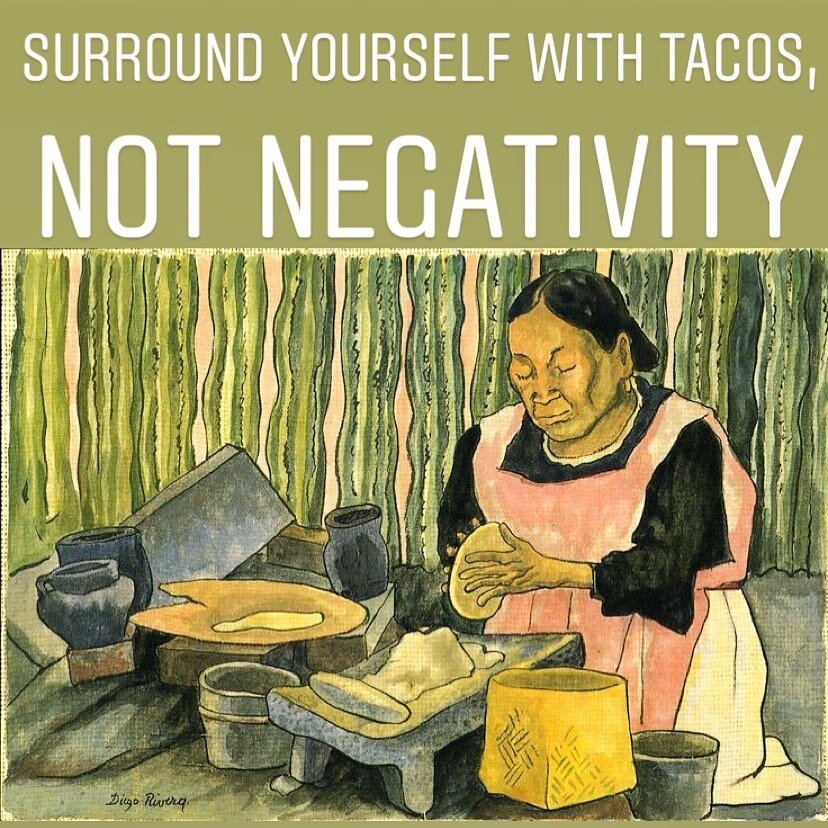 Surround yourself with tacos, not negativity 💜🌈
.
 #loveislove #happypride #nokidsincages #positivevibes #tacos #tacosdeguisado #bayarea #sf #prideSF #supportsmallbusiness #supportlocalbusiness #ad #lacocinasf