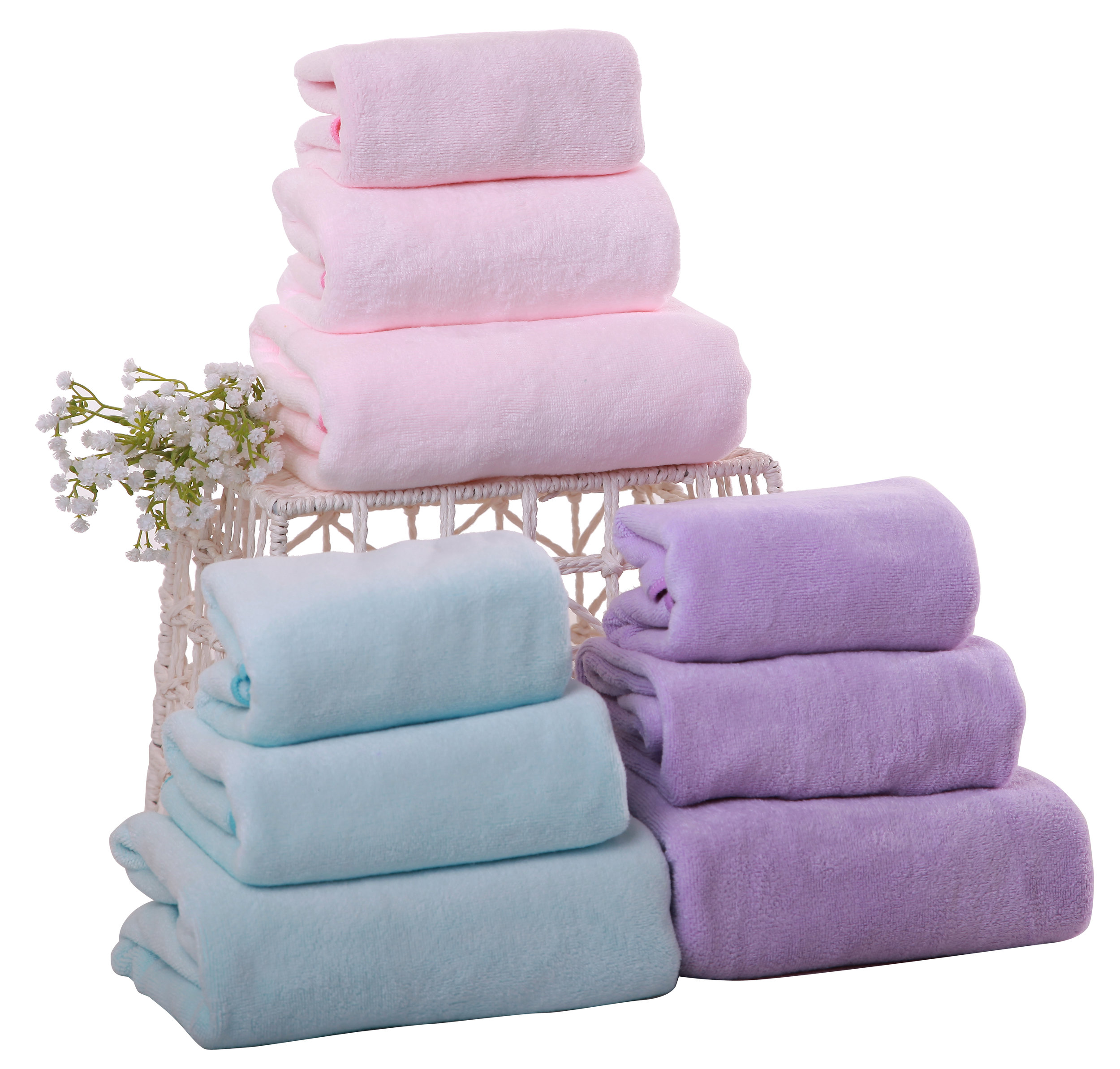 Checkered Fun Lavender Towel – Basil Village