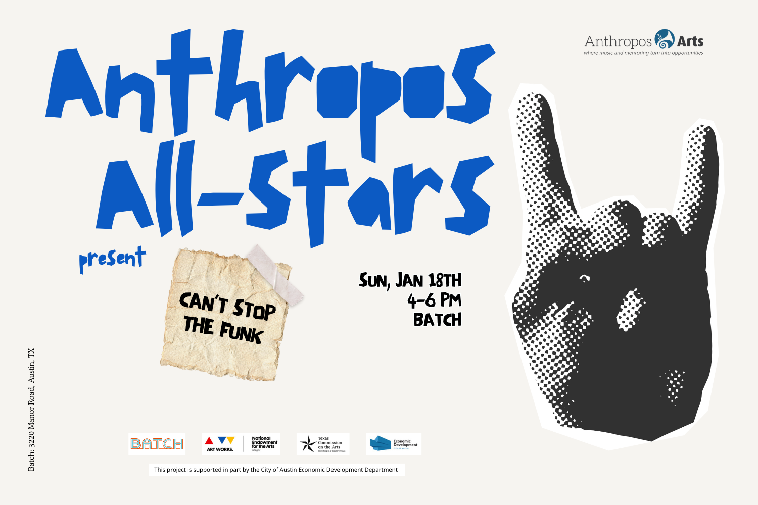 Anthropos All Stars present: Can't Stop the Funk