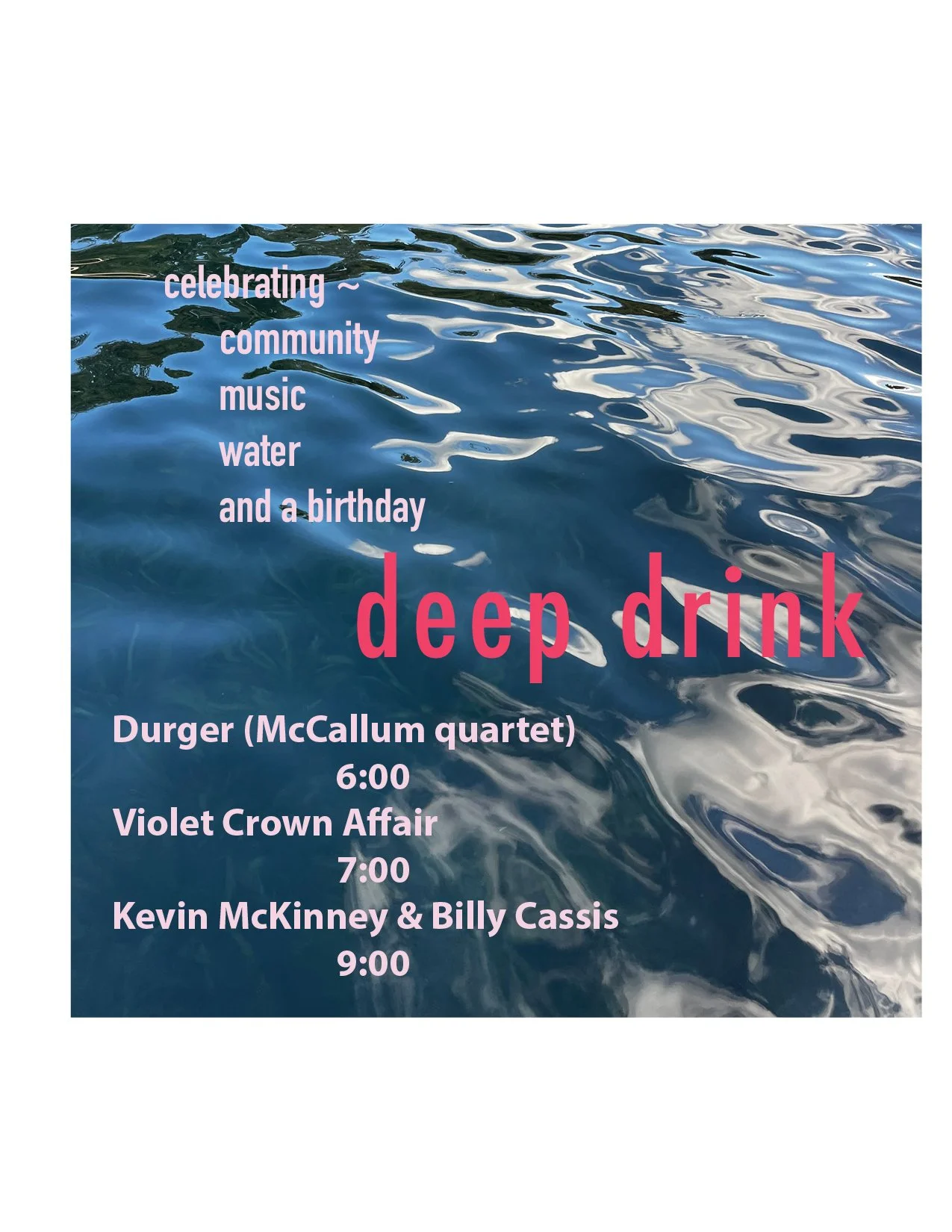 Deep Drink: Kevin McKinney and Billy Cassis of Soul Hat, The Violet Crown Affair, Durger