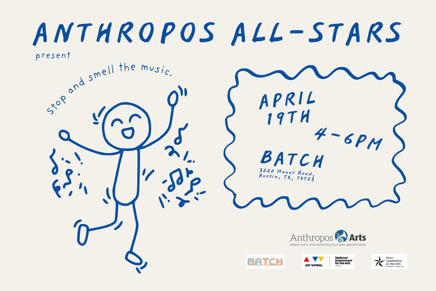 Anthropos All Stars present: Stop and Smell the Music