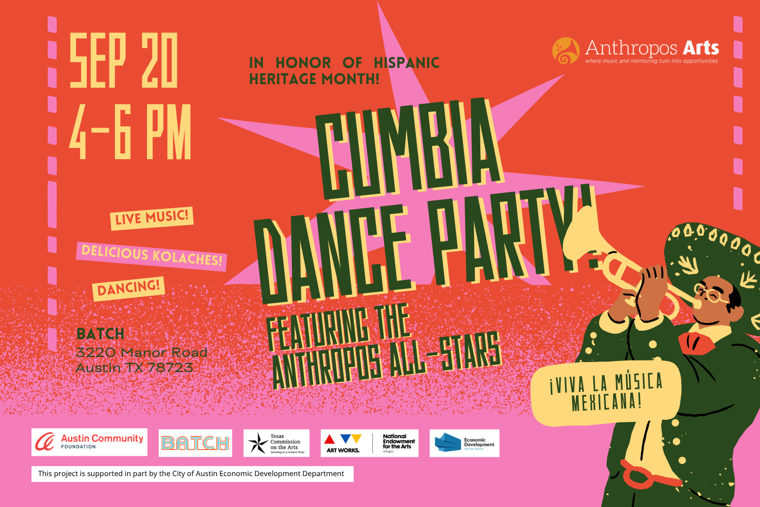 ANTHROPOS ALL STARS PRESENT: CUMBIA DANCE PARTY!