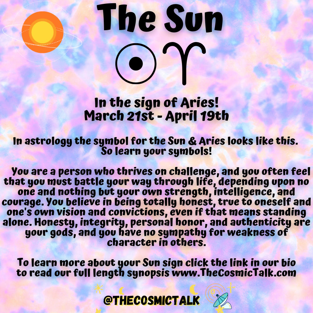 ☀️Sun In Aries 🐏♈