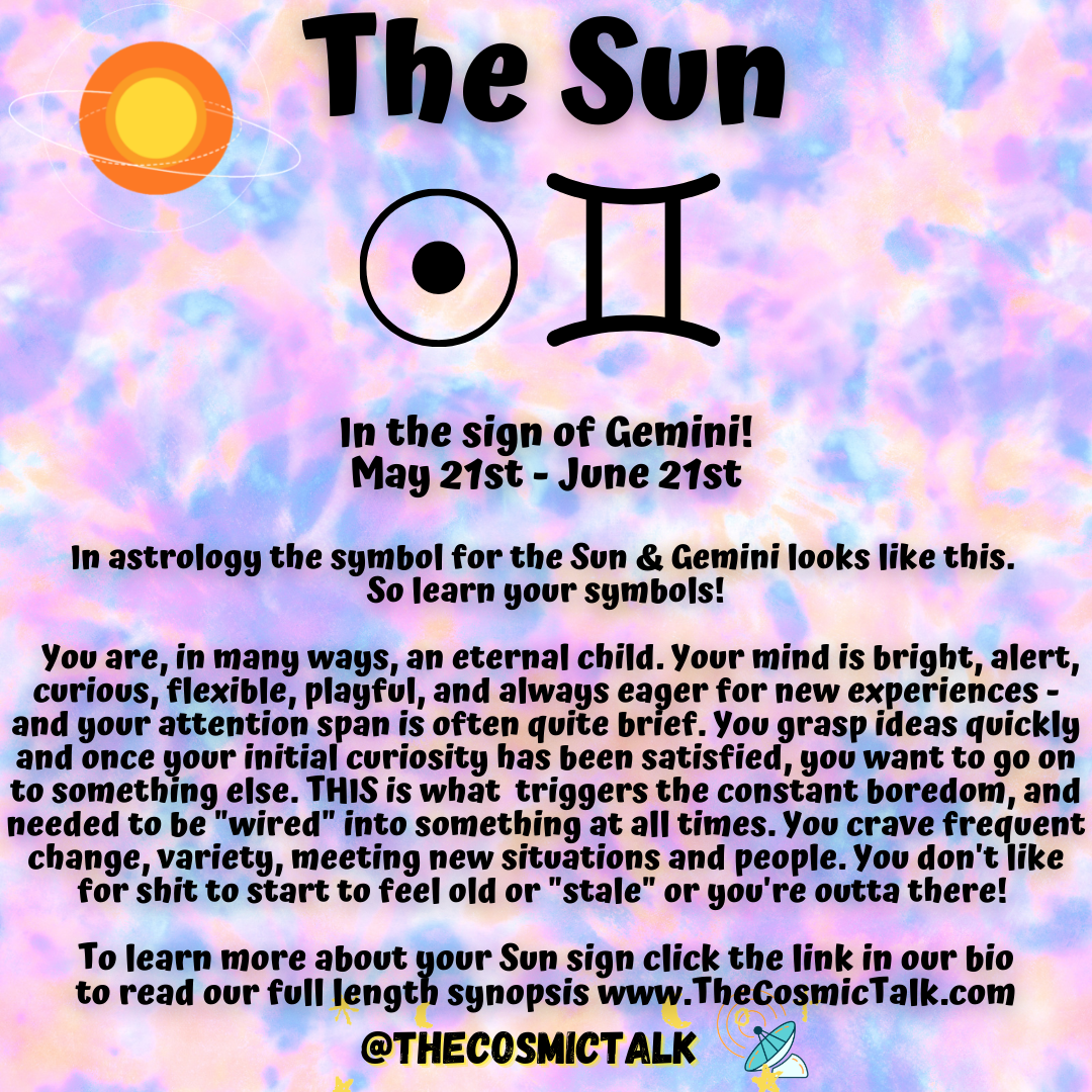 ☀️Sun In Gemini 🎭♊