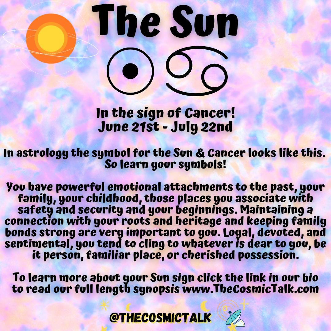 ☀️Sun In Cancer 🦀♋