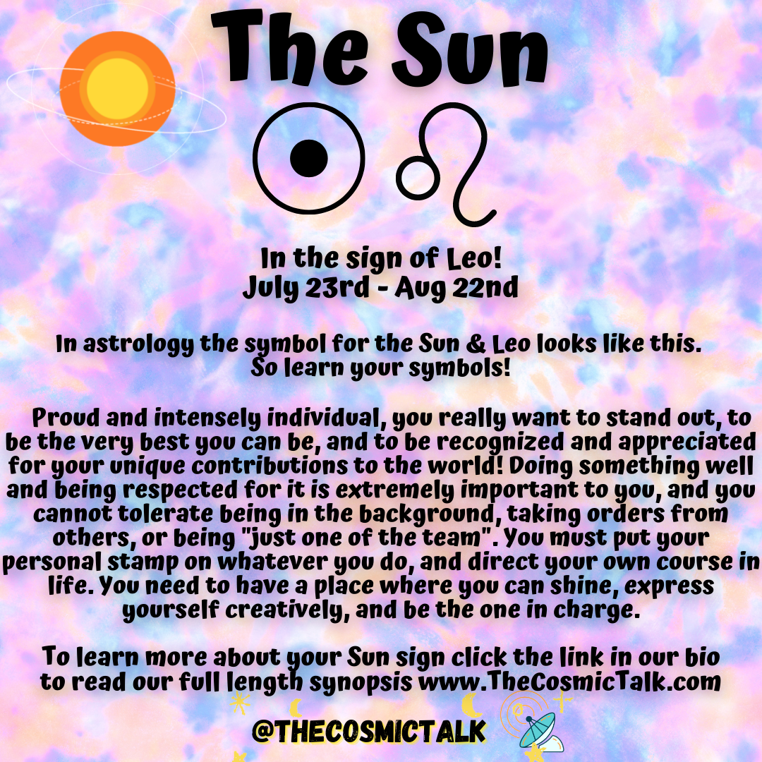 ☀️Sun In Leo 🦁♌