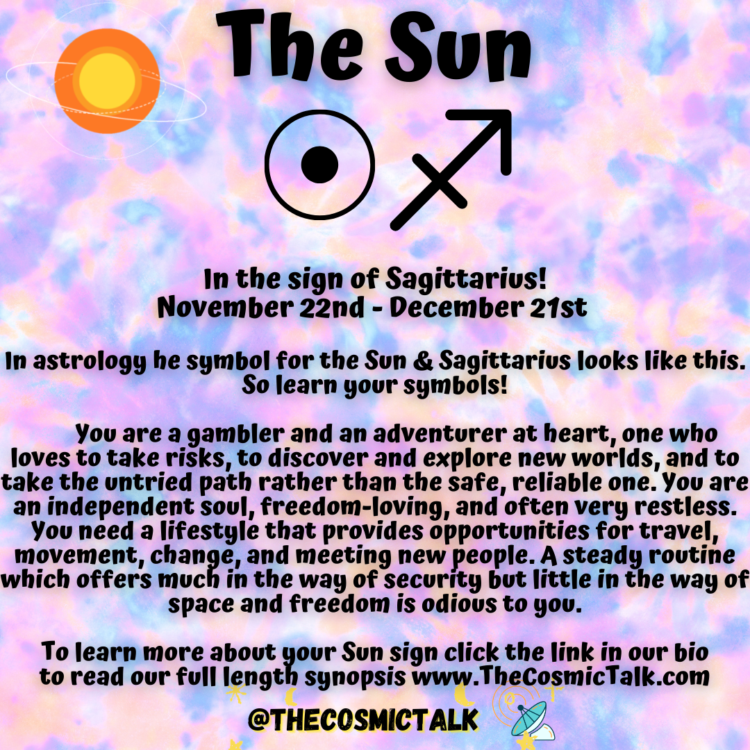 ☀️Sun in Sagittarius 🐎♐