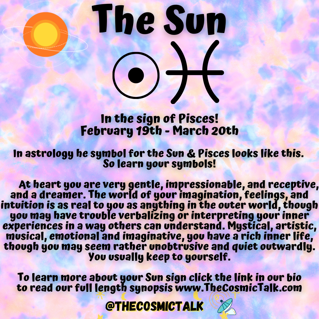 ☀️Sun in Pisces 🐟♓