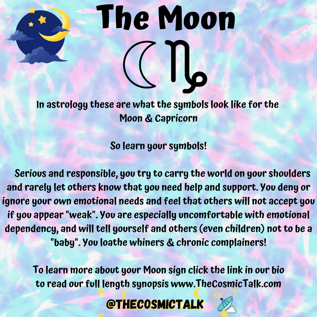 🌙Moon In Capricorn 🐐♑
