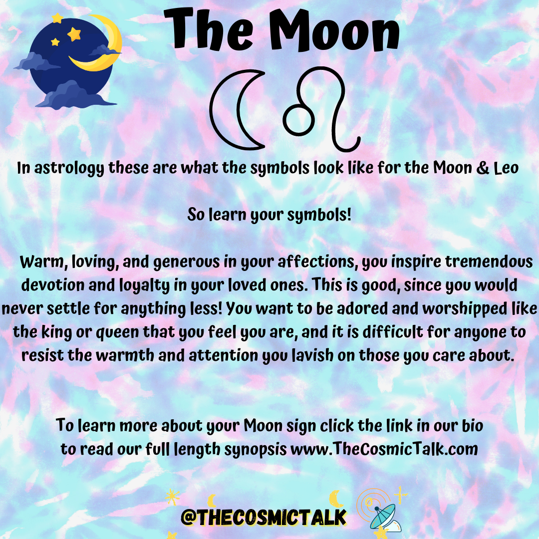 🌙Moon In Leo 🦁♌