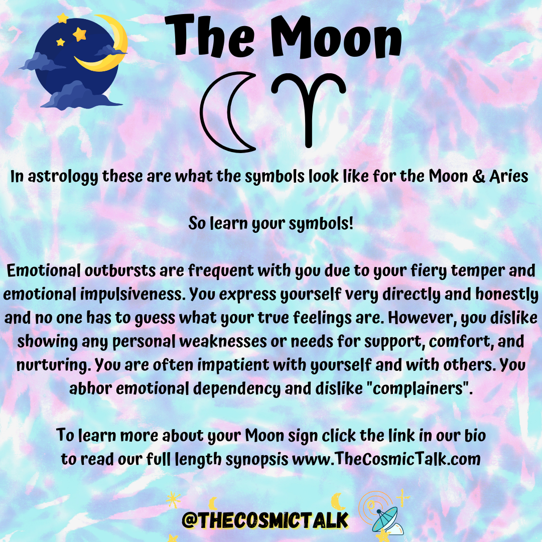 🌙Moon In Aries 🐏♈