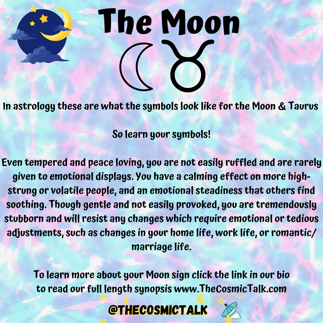 🌙Moon In Taurus 🐂♉