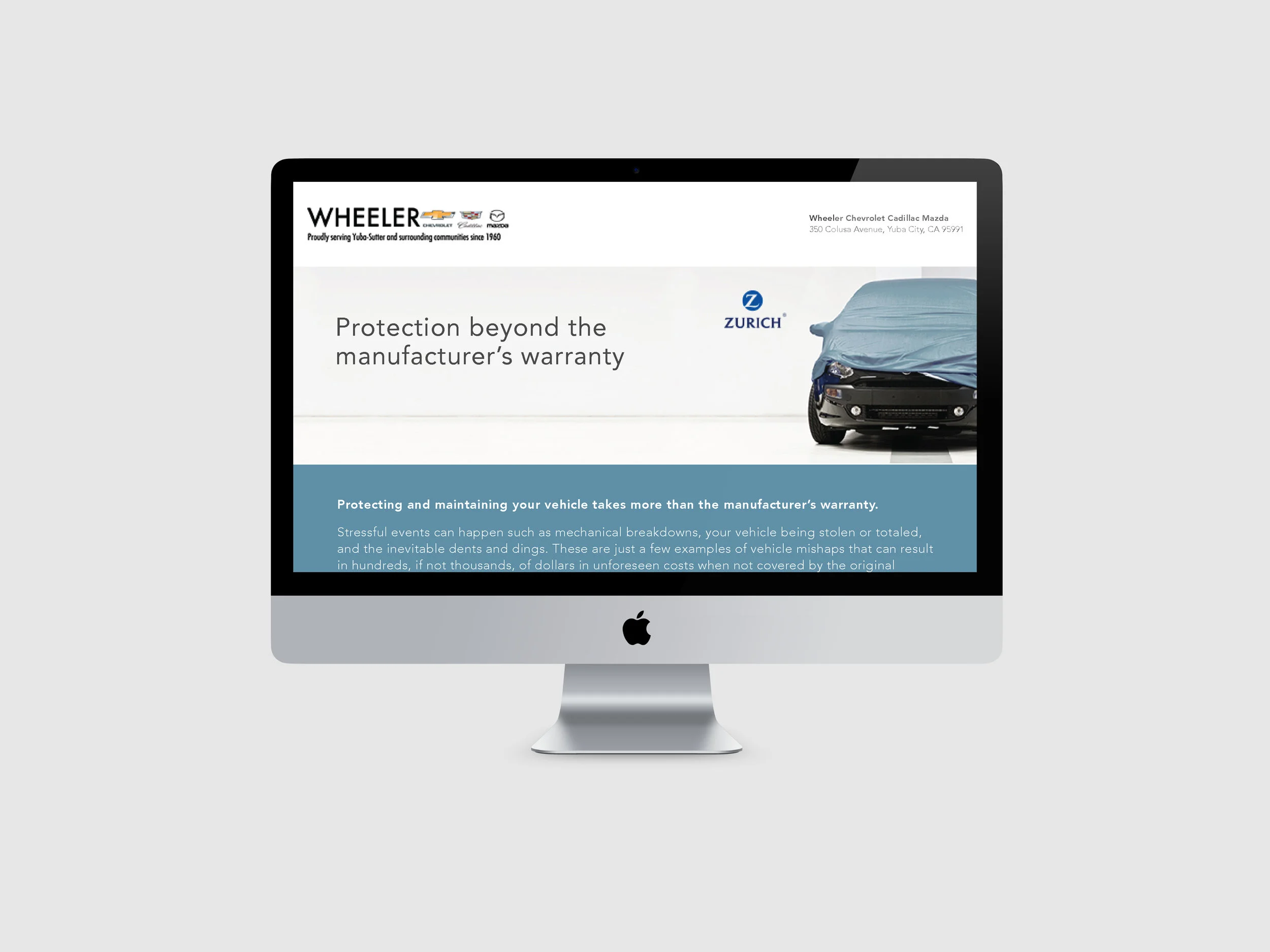 Microsite Wireframe Concept