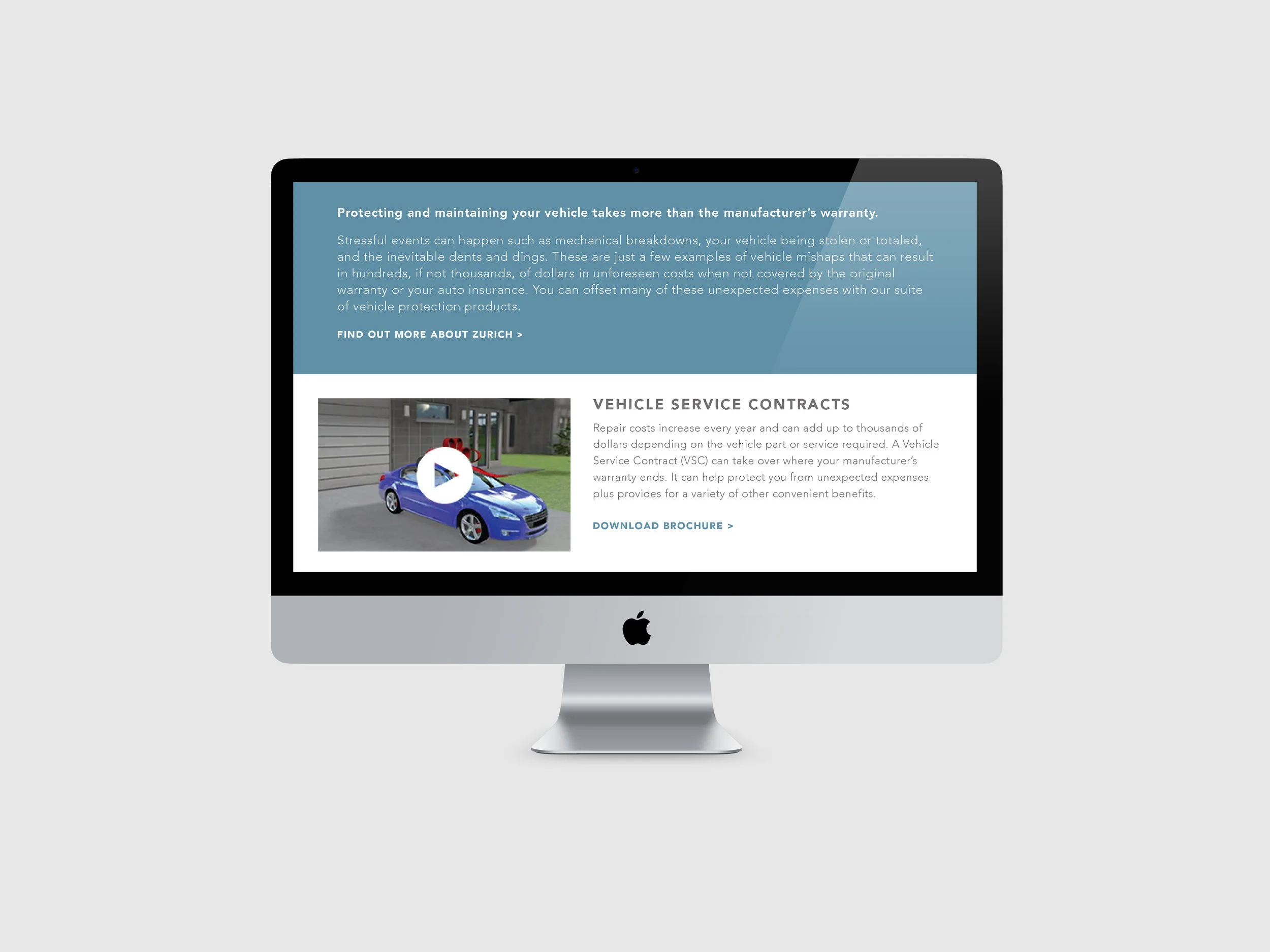 Microsite Wireframe Concept